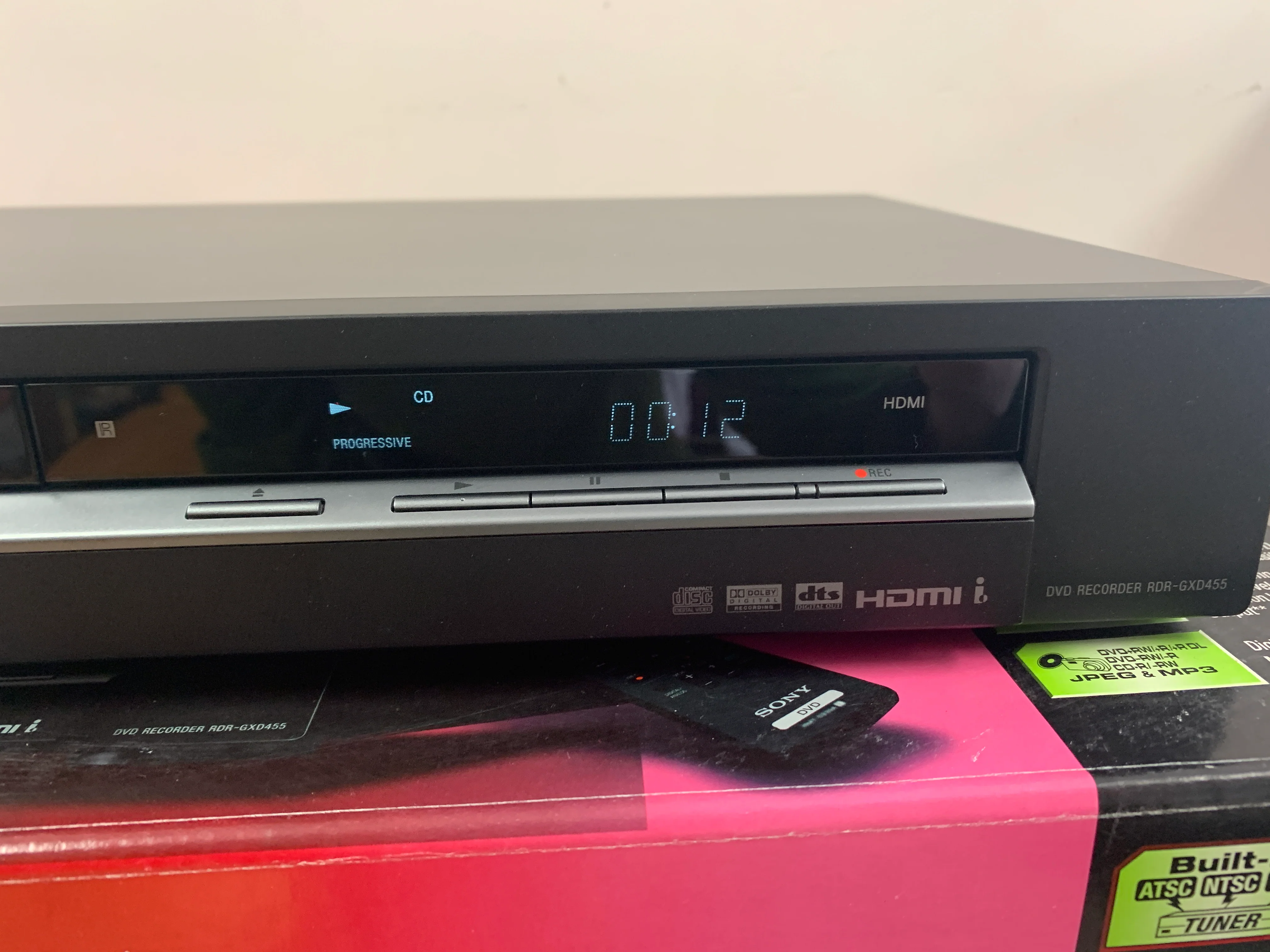 Sony RDR-GXD455 DVD Recorder * Original Box