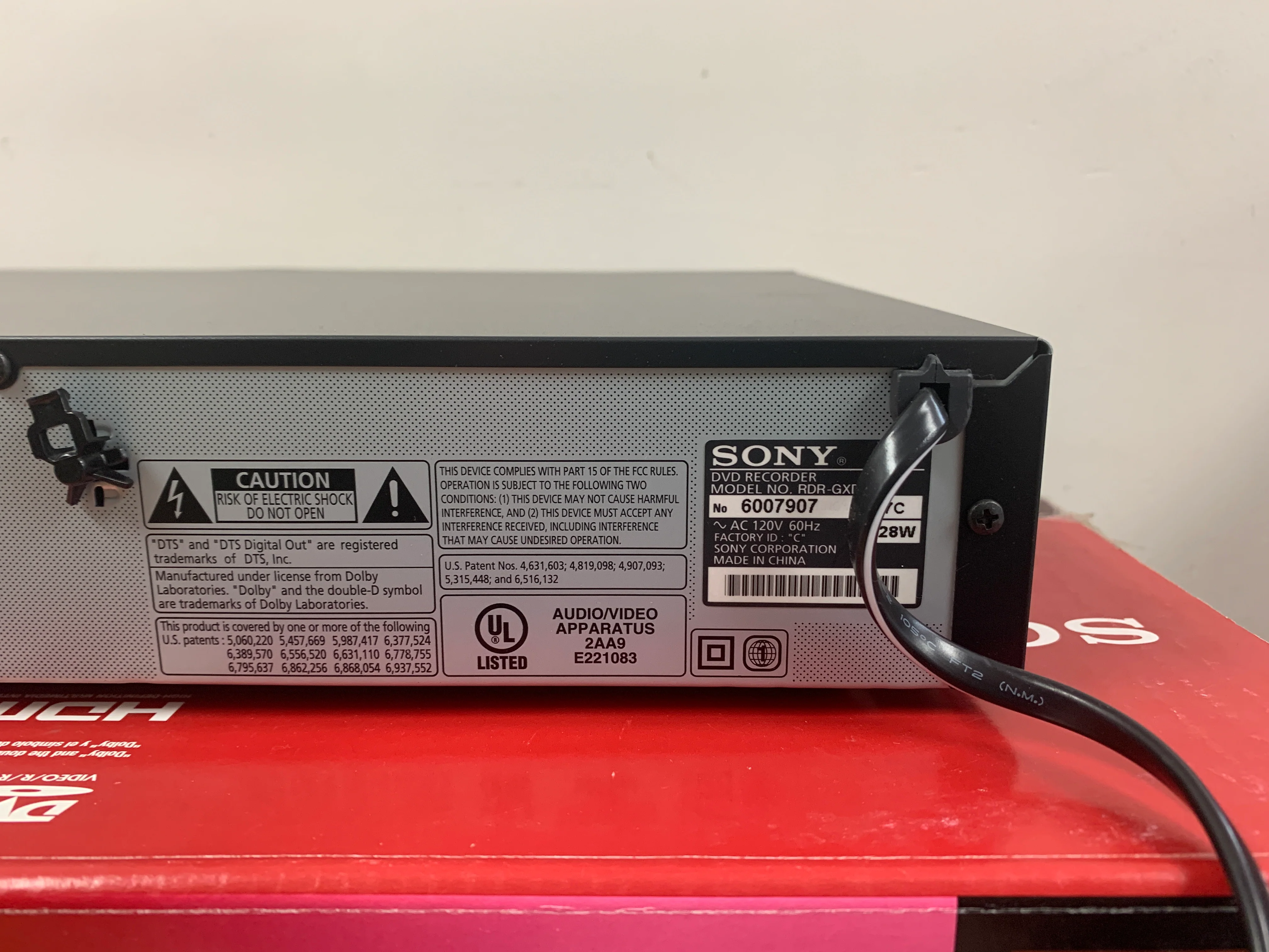 Sony RDR-GXD455 DVD Recorder * Original Box - Image 12