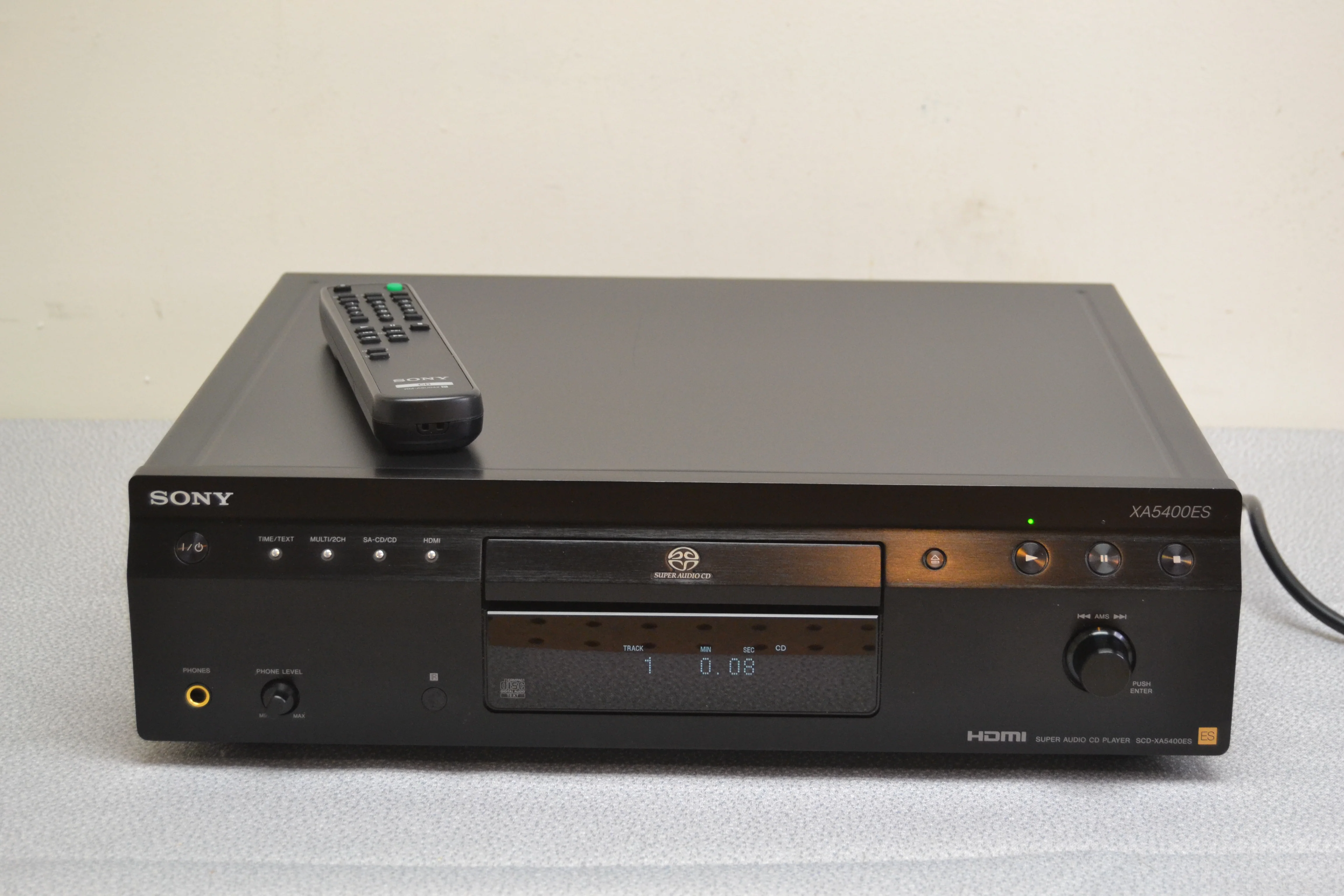 Sony SCD-XA5400ES Single Super Audio CD Player * Remote