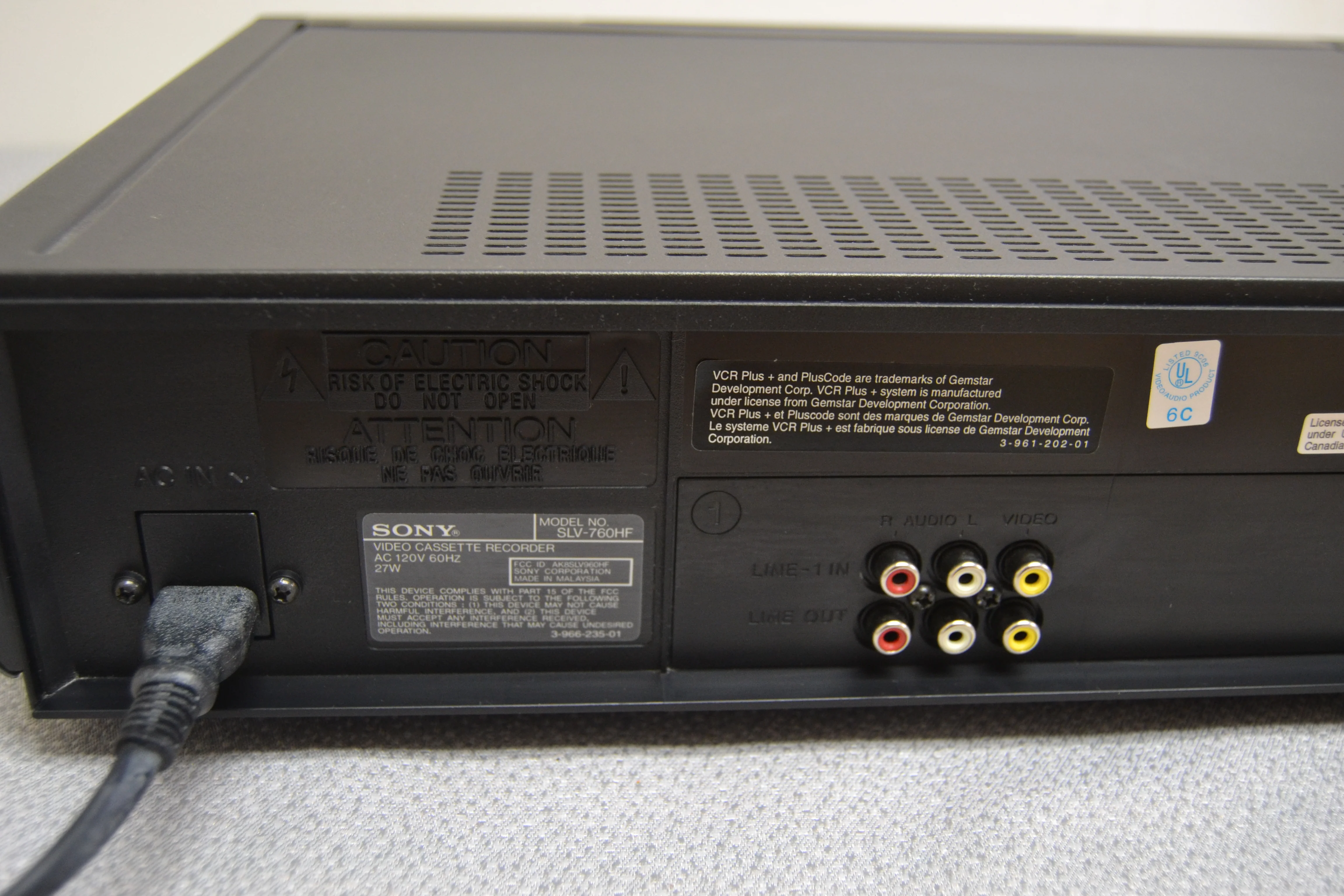 Sony SLV-760HF HiFi Video Cassette Recorder * Remote Control * - Image 12