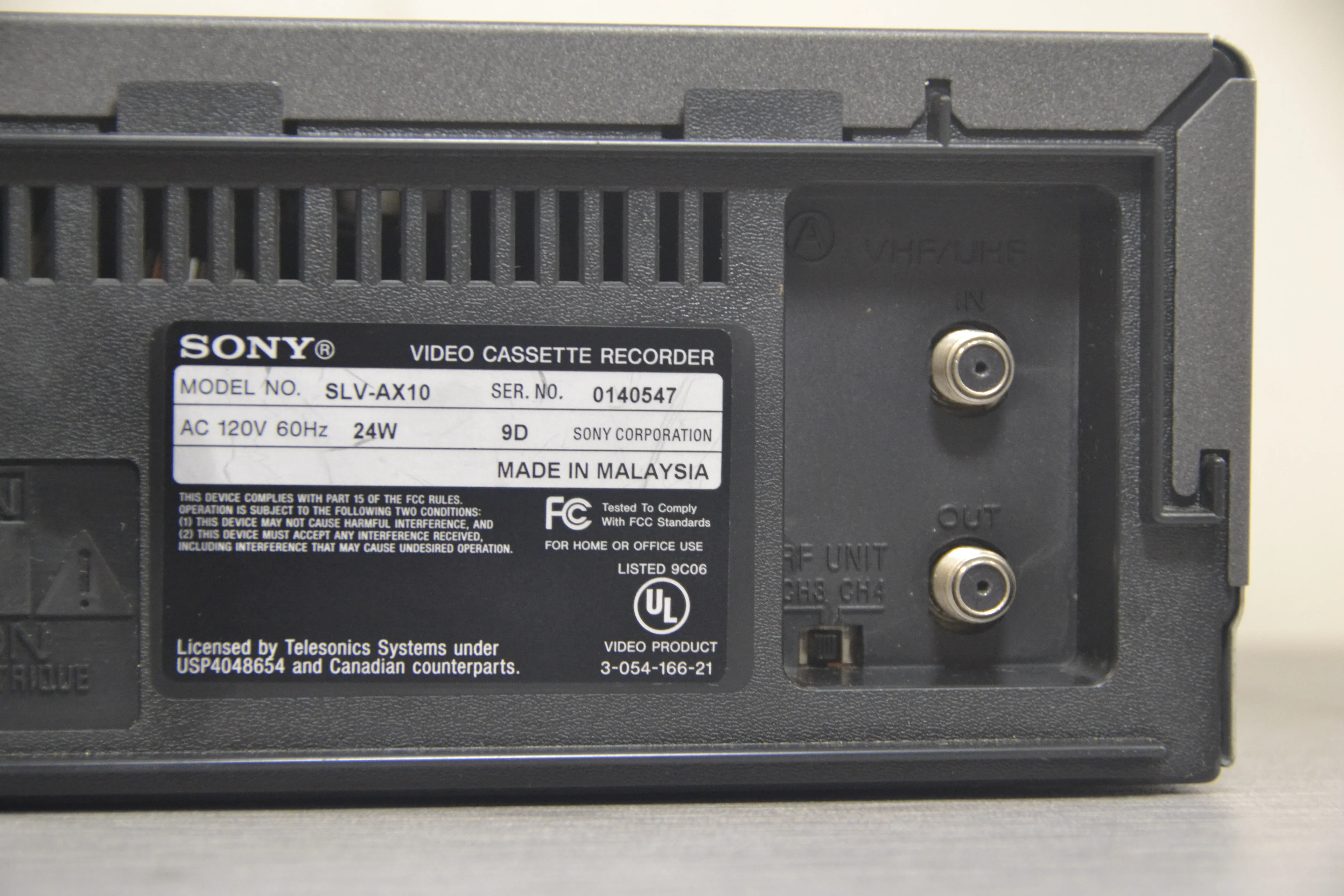 Sony SLV-AX10 Video Cassette Recorder * VHS HiFi - Image 12