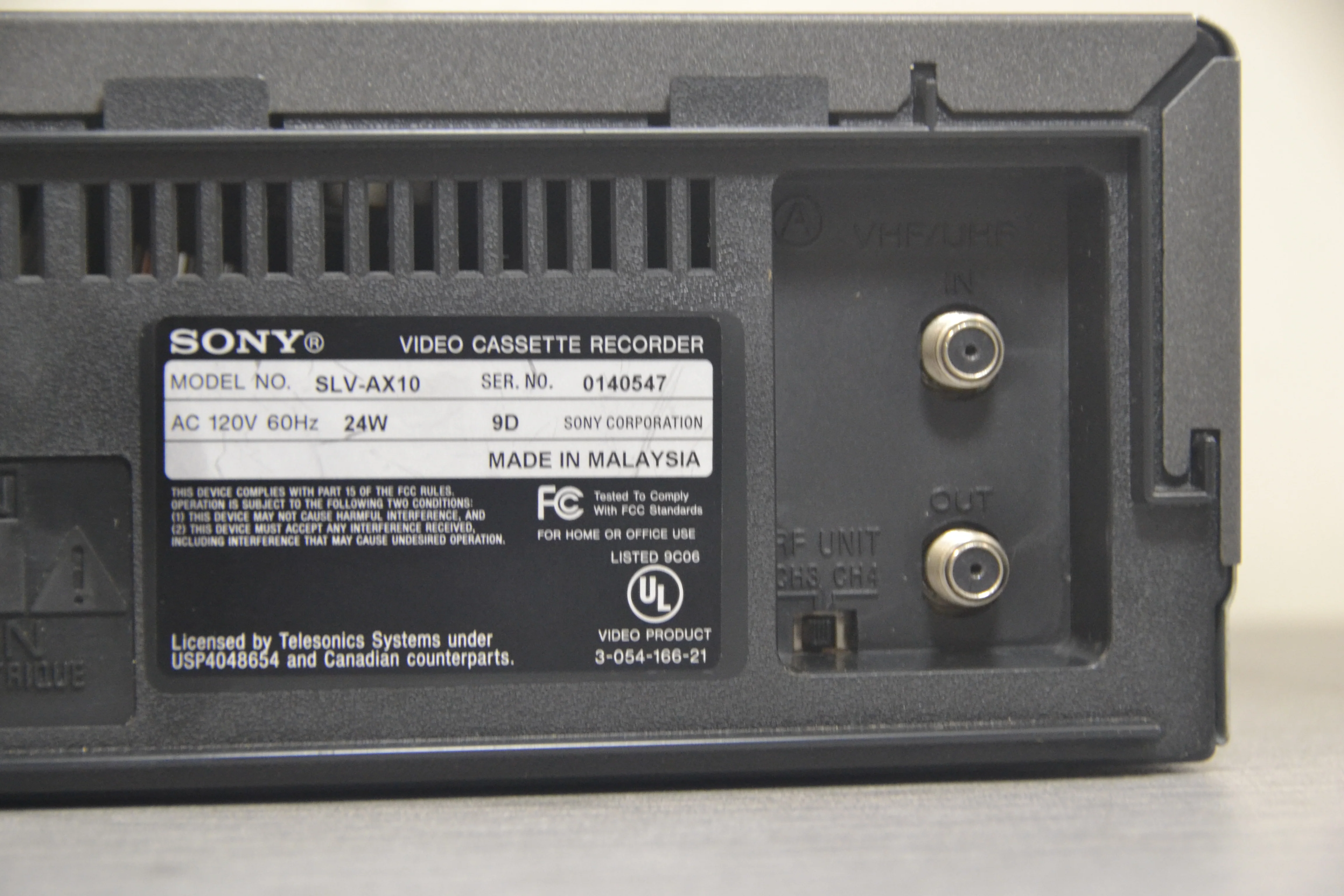Sony SLV-AX10 Video Cassette Recorder * VHS HiFi - Image 13