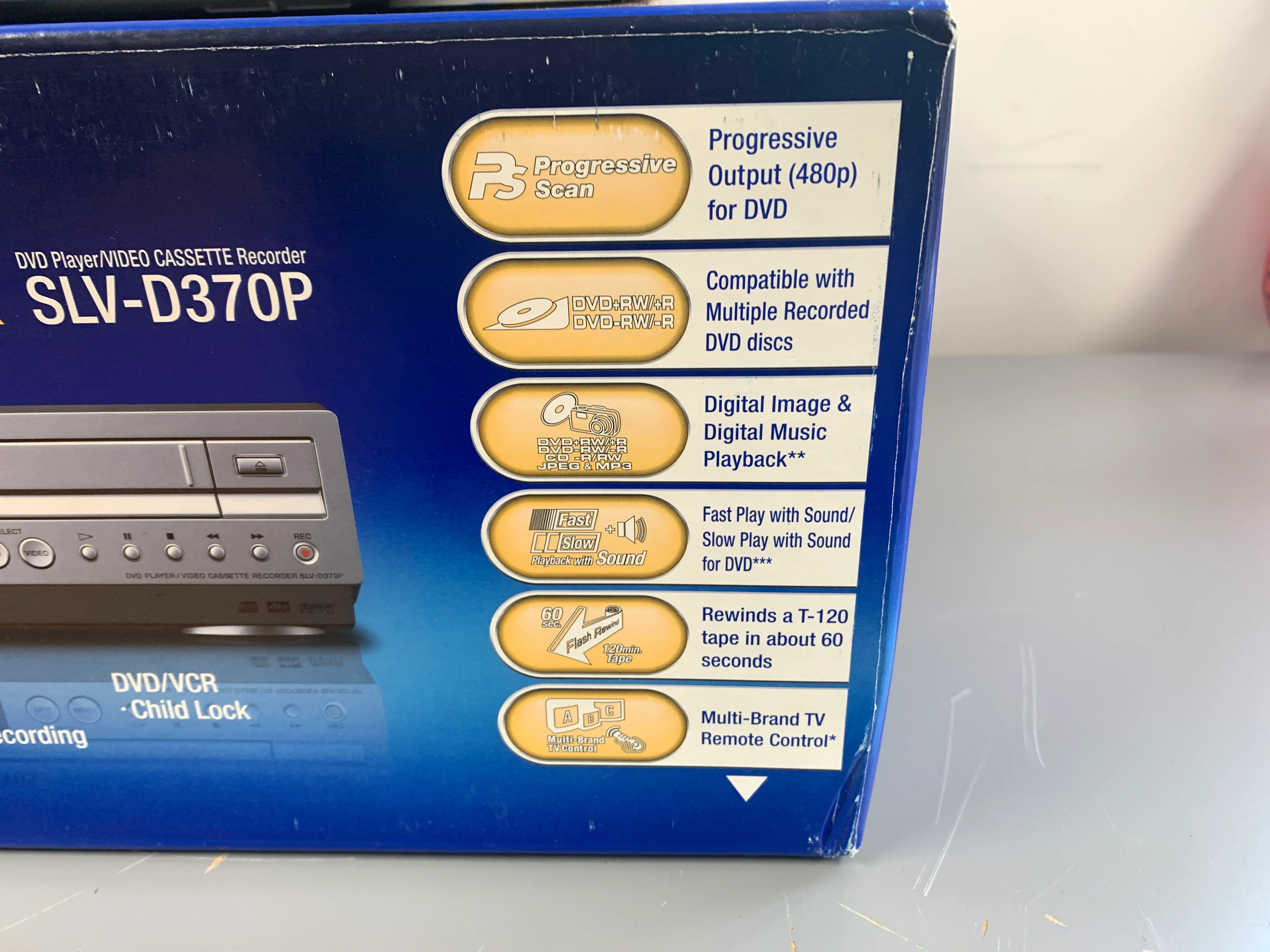 Sony SLV-D370P DVD/VHS Combo * New Open Box * Remote * Manual * Cables - Image 6