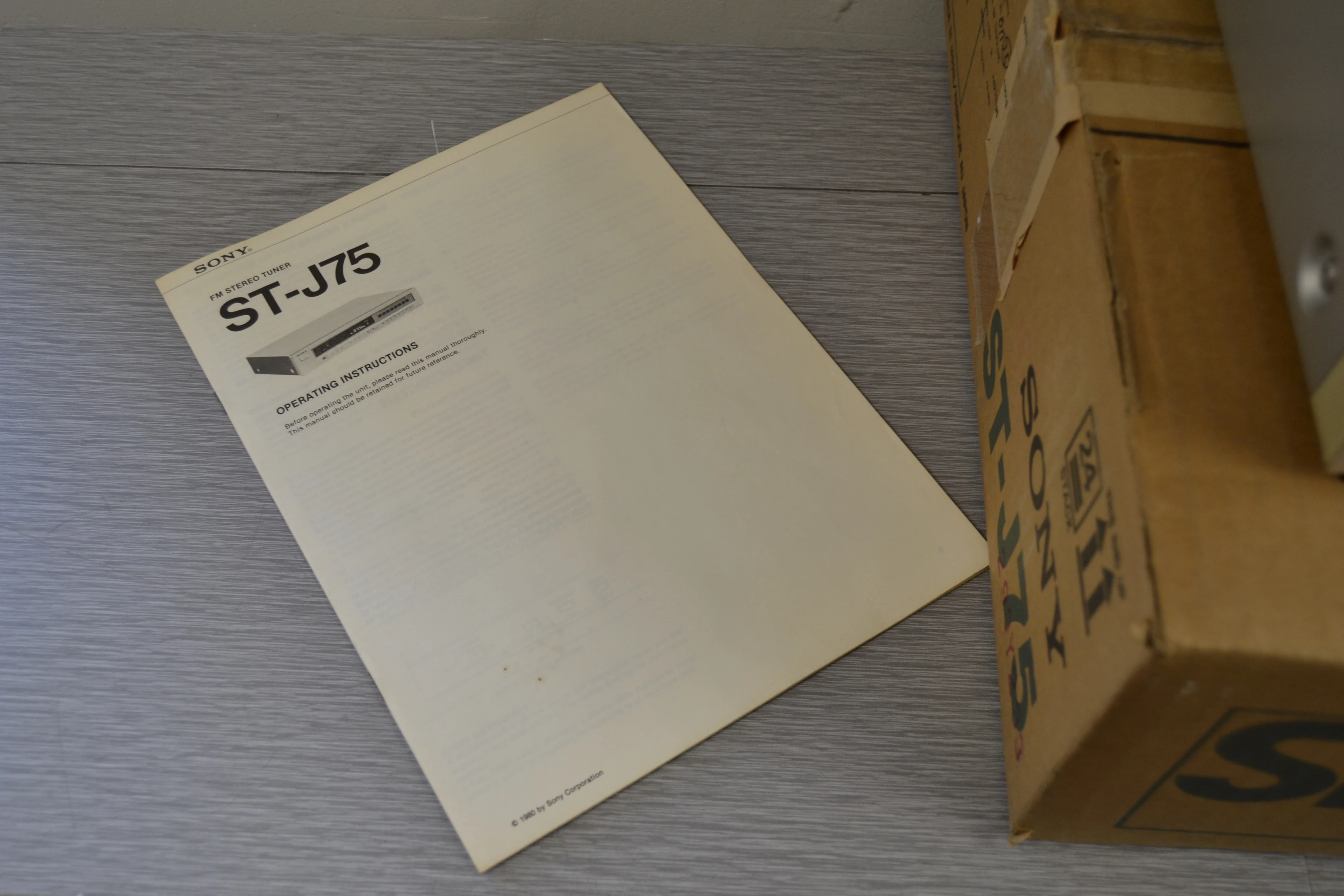 Sony ST-J75 Stereo Tuner * Box * Manual - Image 9