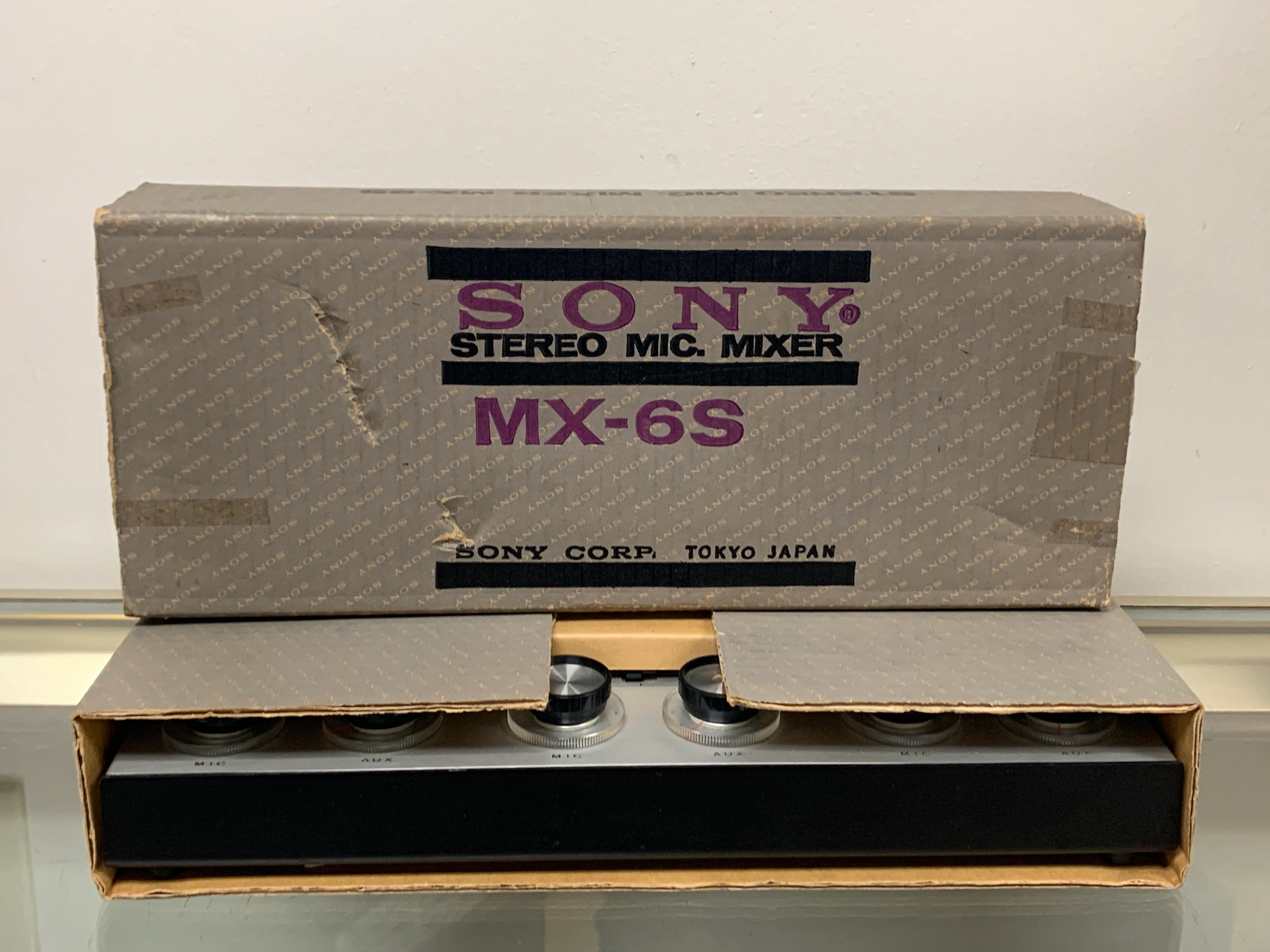 Sony Stereo Mic Mixer MX-6S w/ Box, Instructions & Cord - Image 6