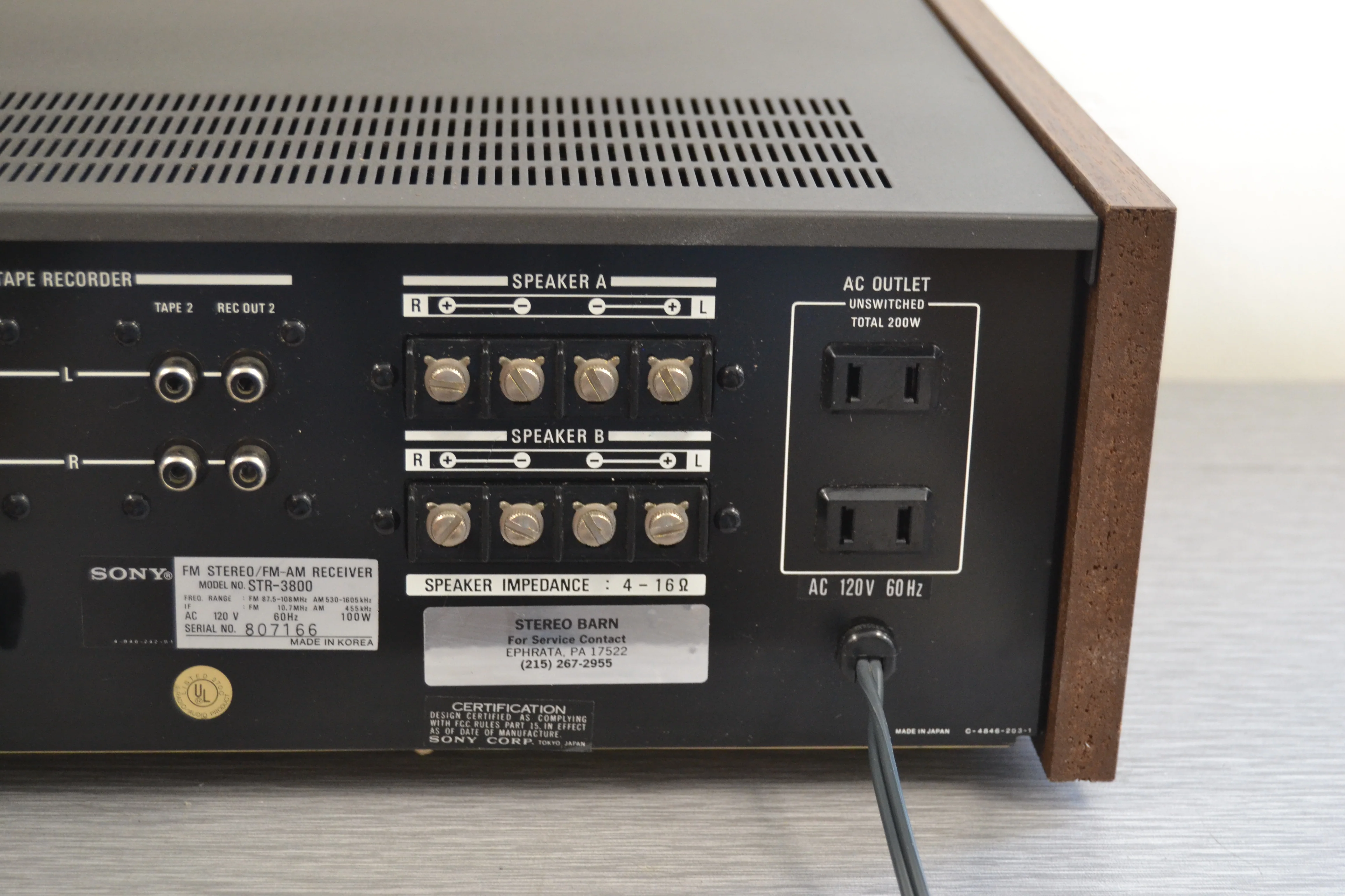 Sony STR-3800 Stereo Receiver * 25W RMS * 1977 - Image 11