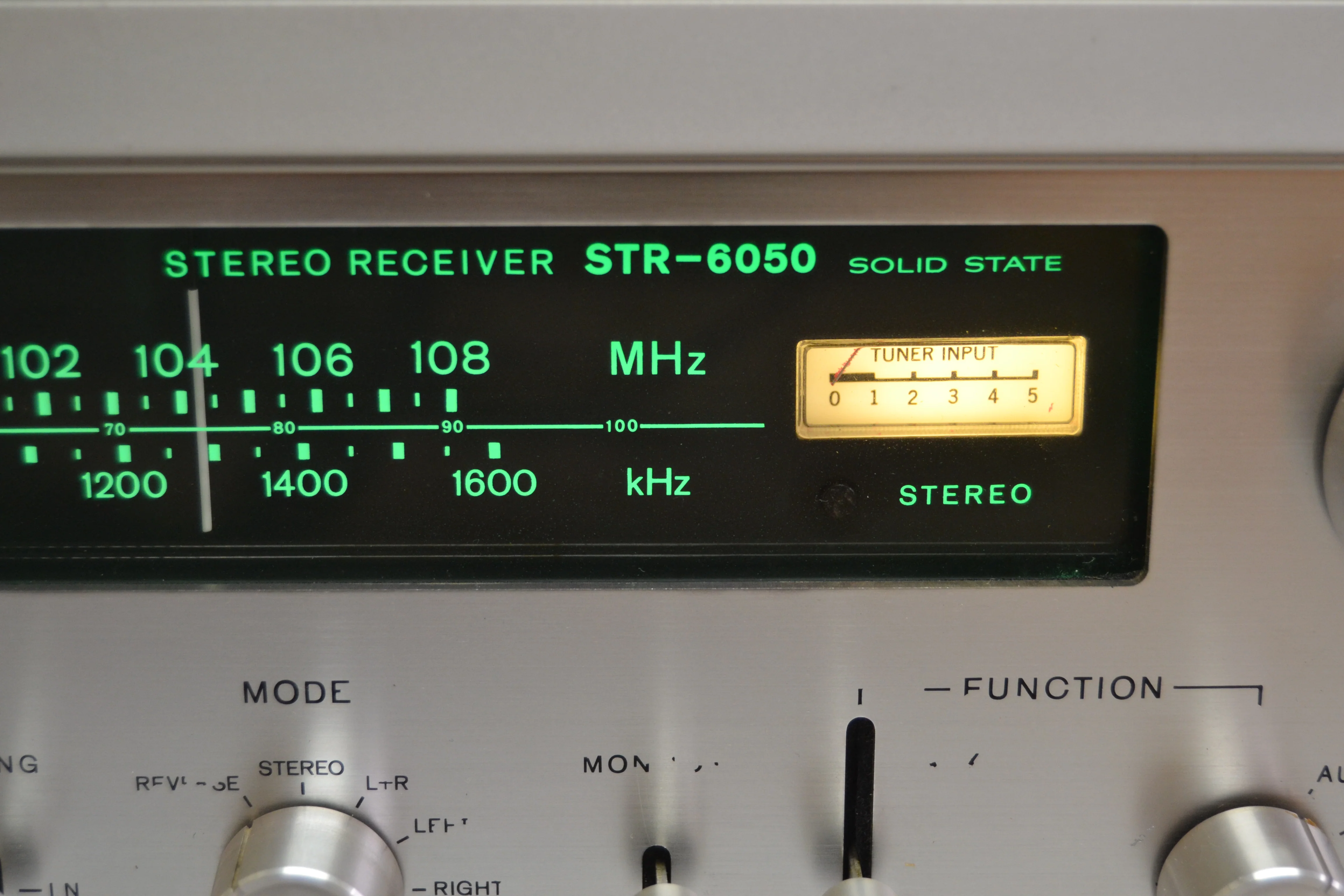 Sony STR-6050 AM/FM Stereo Receiver (1969) * 30W RMS * Fair Faceplate - Image 8