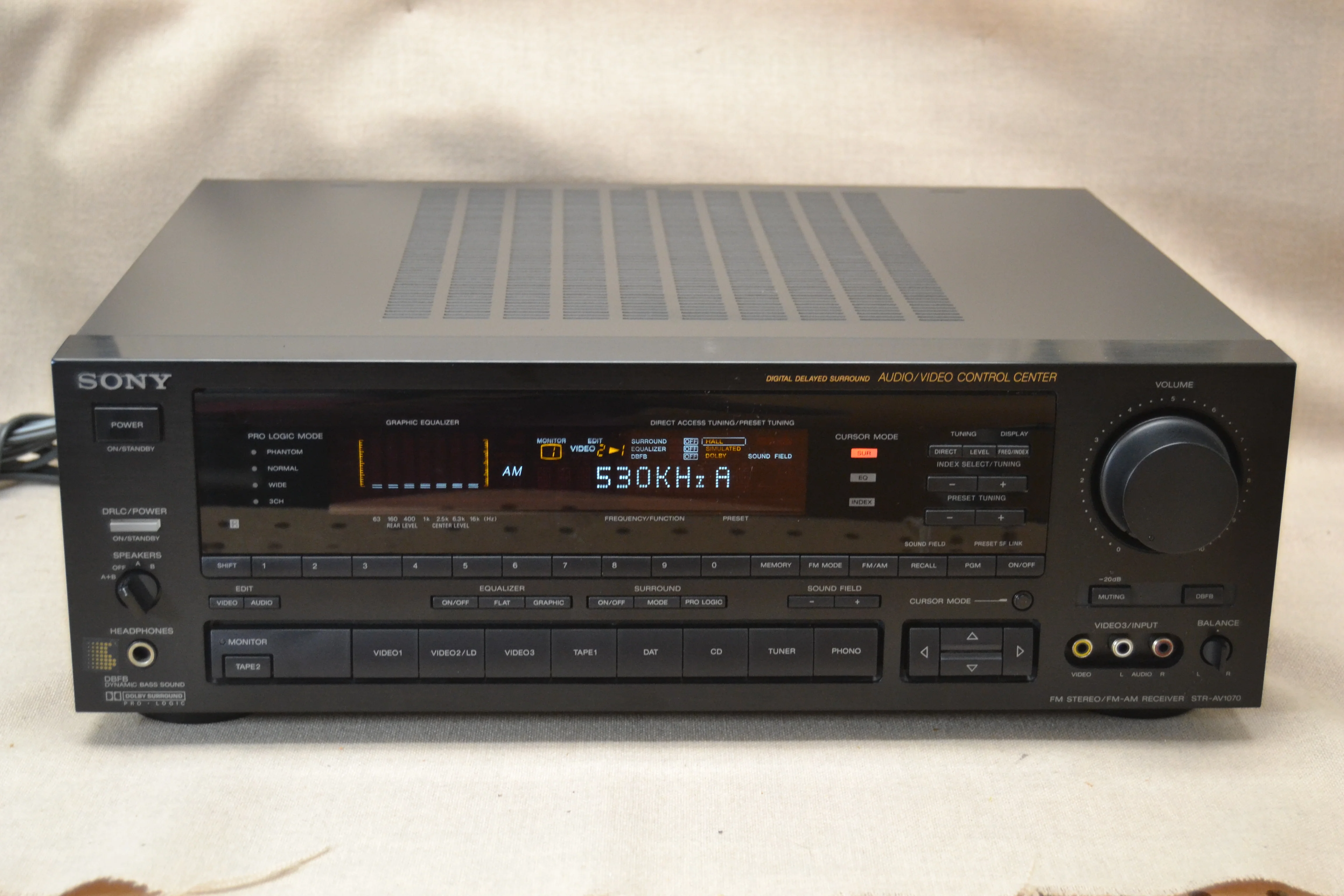 Sony STR-AV1070 Stereo Receiver * Remote * Box * 120W RMS - Image 3