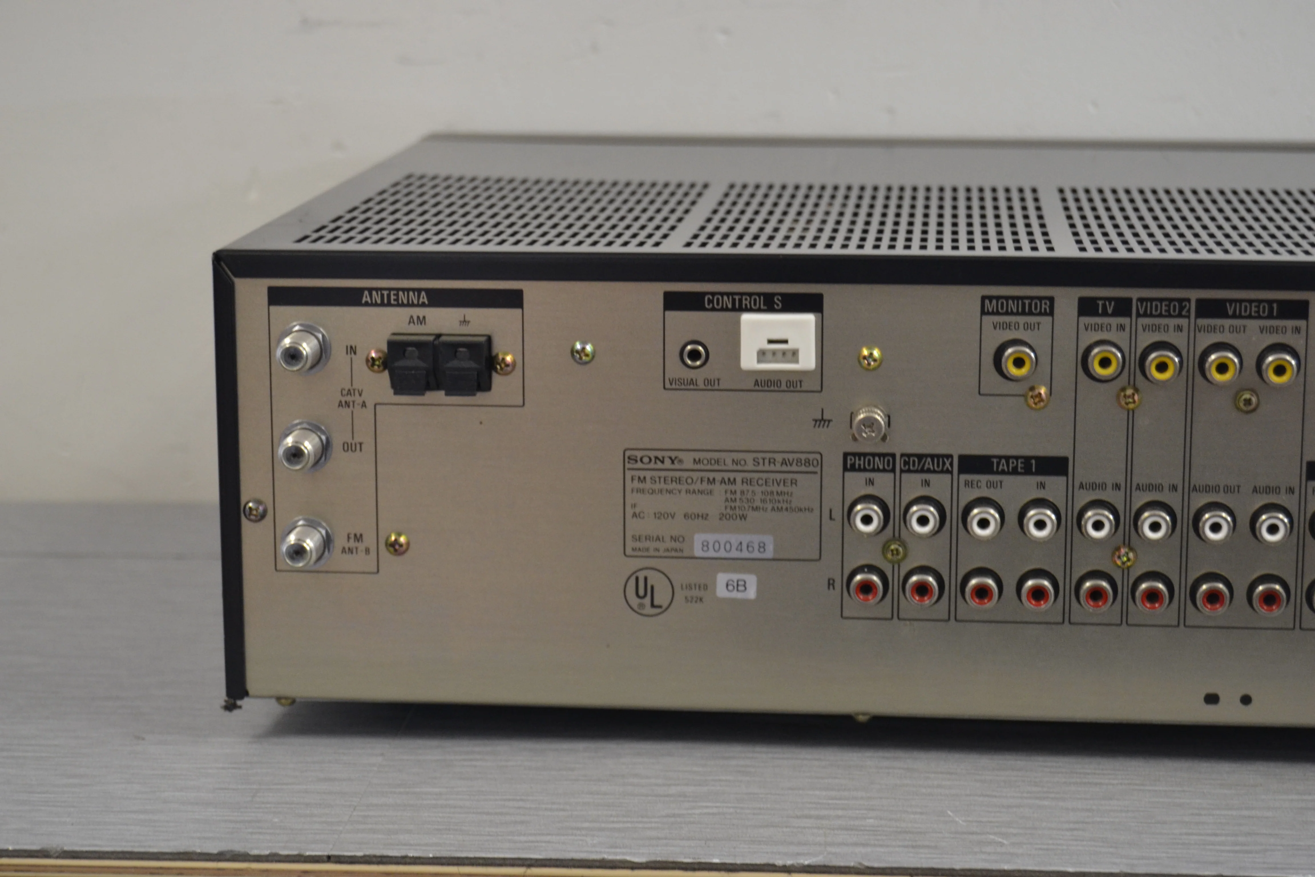 Sony STR-AV880 Stereo Receiver * 110W RMS * 1986 - Image 9