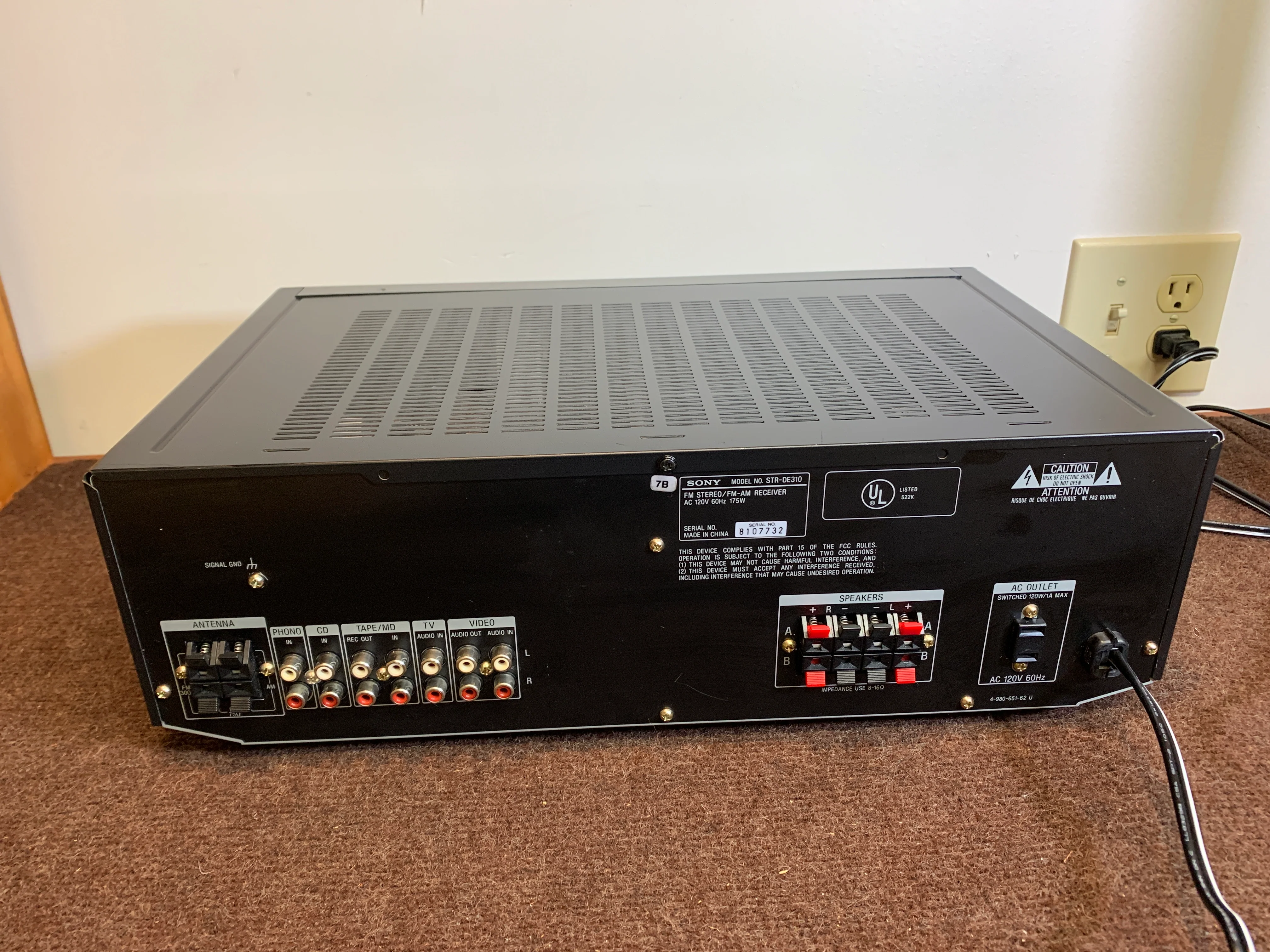Sony STR-DE310 Stereo Receiver * 100W RMS * 1996 - Image 9