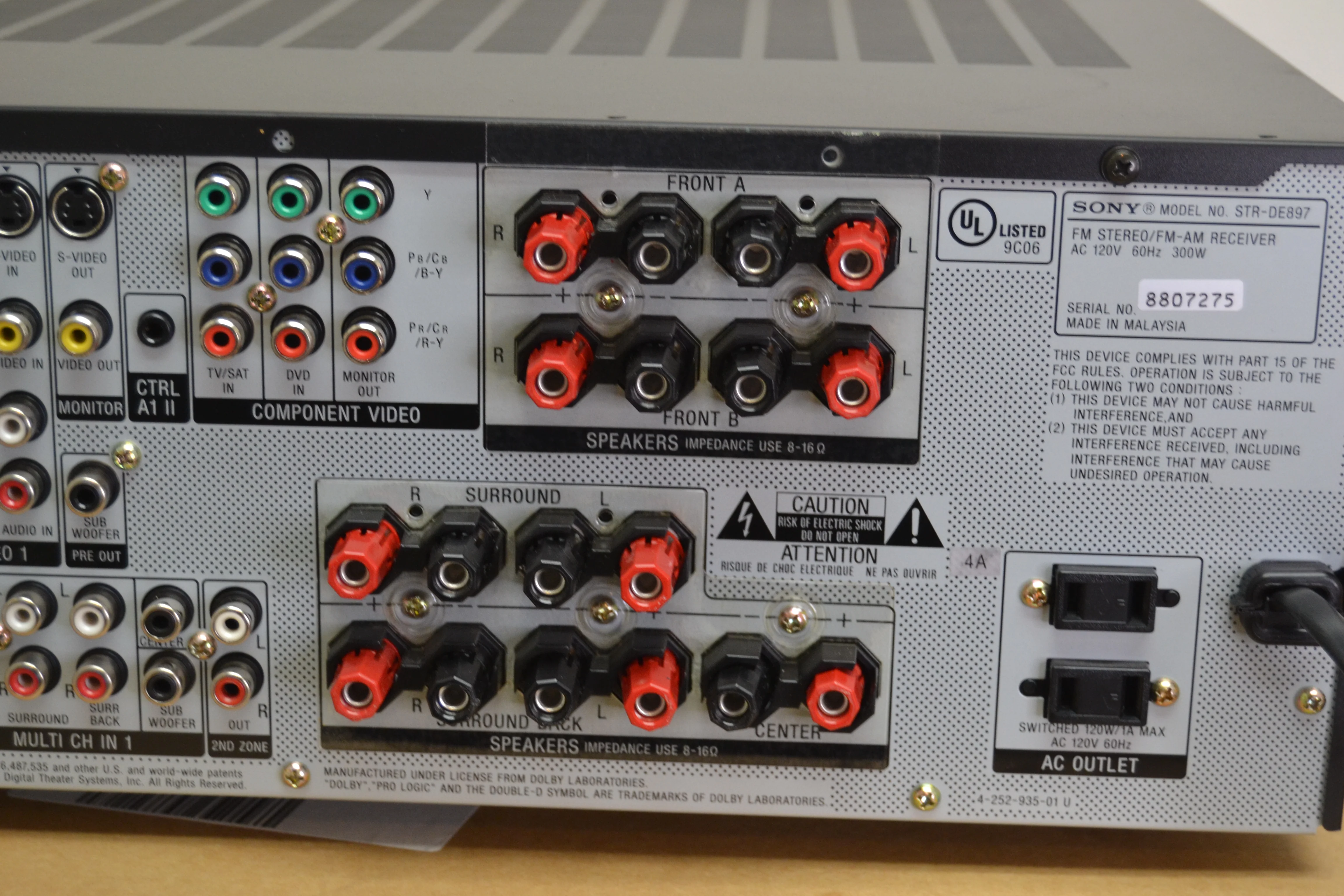 Sony STR-DE897 Stereo Receiver * Remote * Box * 100W RMS - Image 15