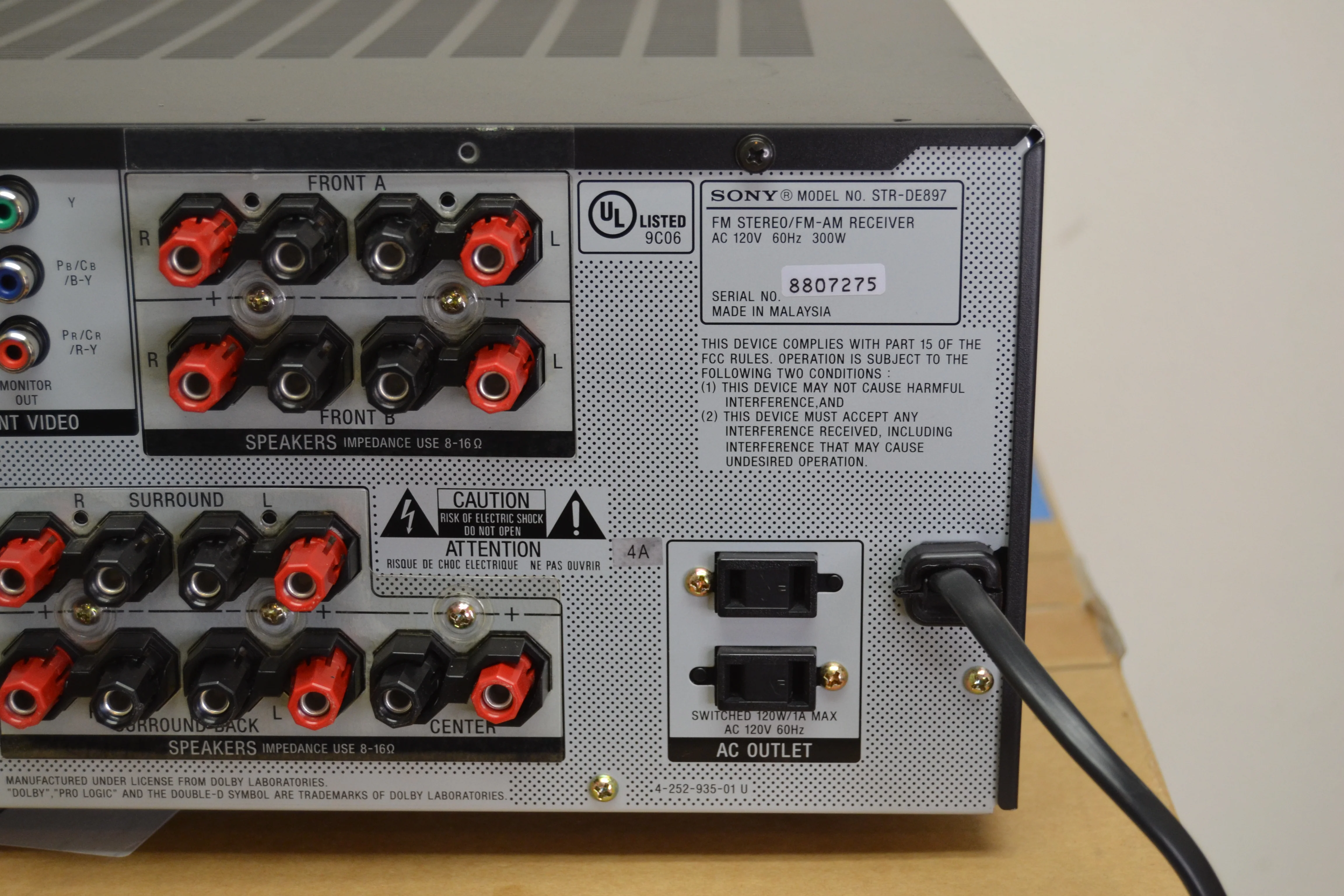 Sony STR-DE897 Stereo Receiver * Remote * Box * 100W RMS - Image 16