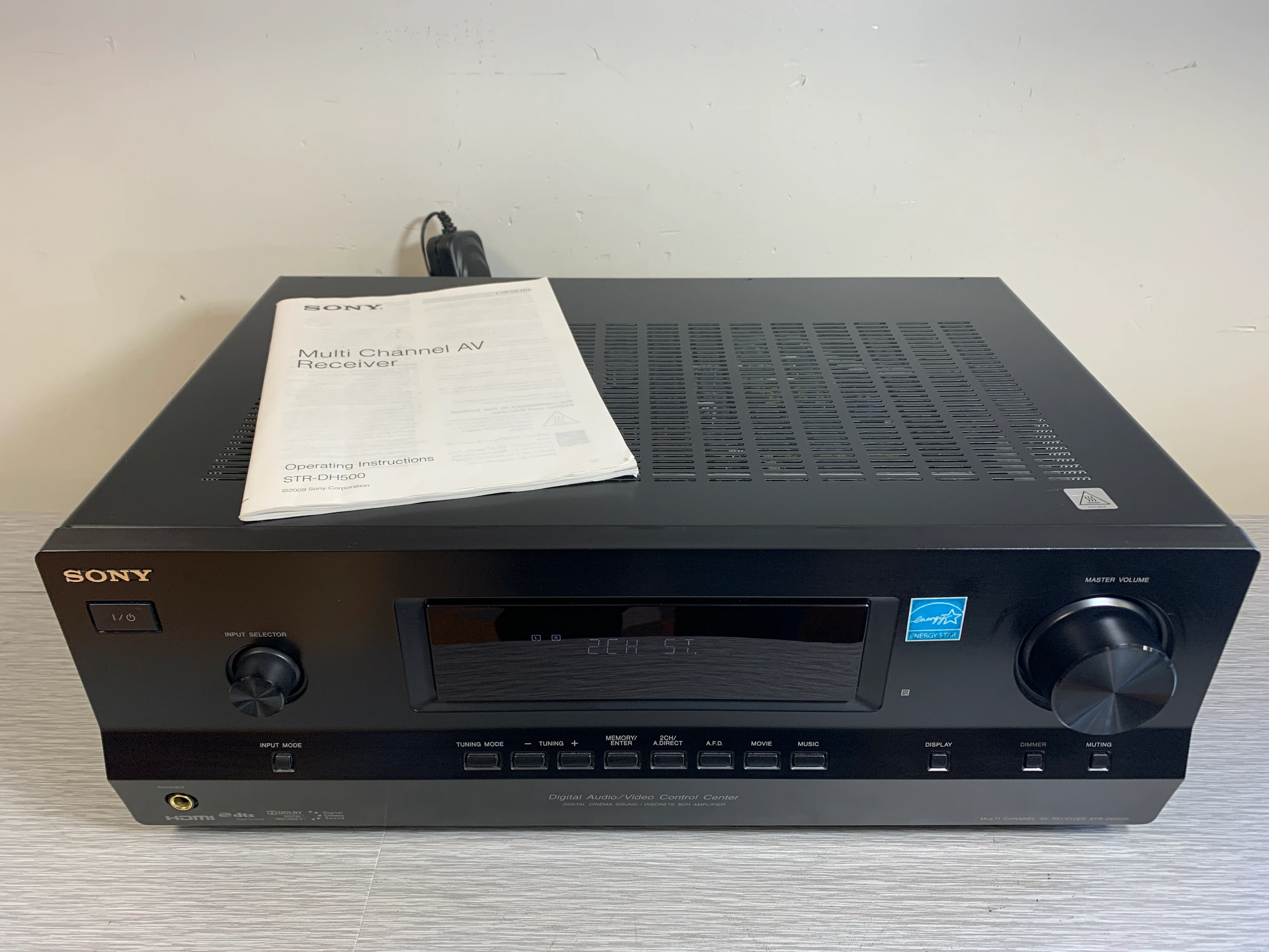Sony STR-DH500 Multi Channel AV Receiver (2009) * 90W RMS