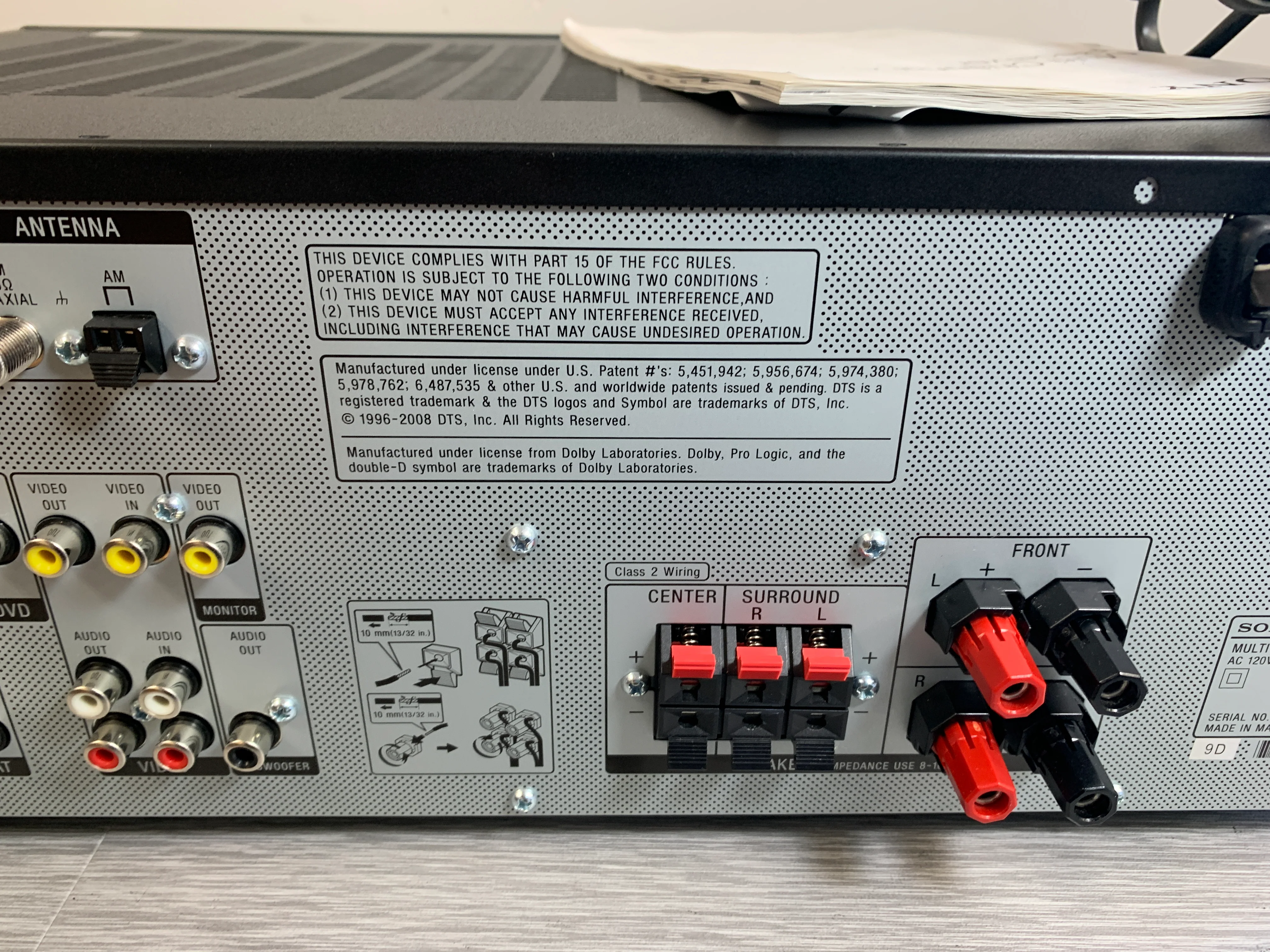 Sony STR-DH500 Multi Channel AV Receiver (2009) * 90W RMS - Image 11