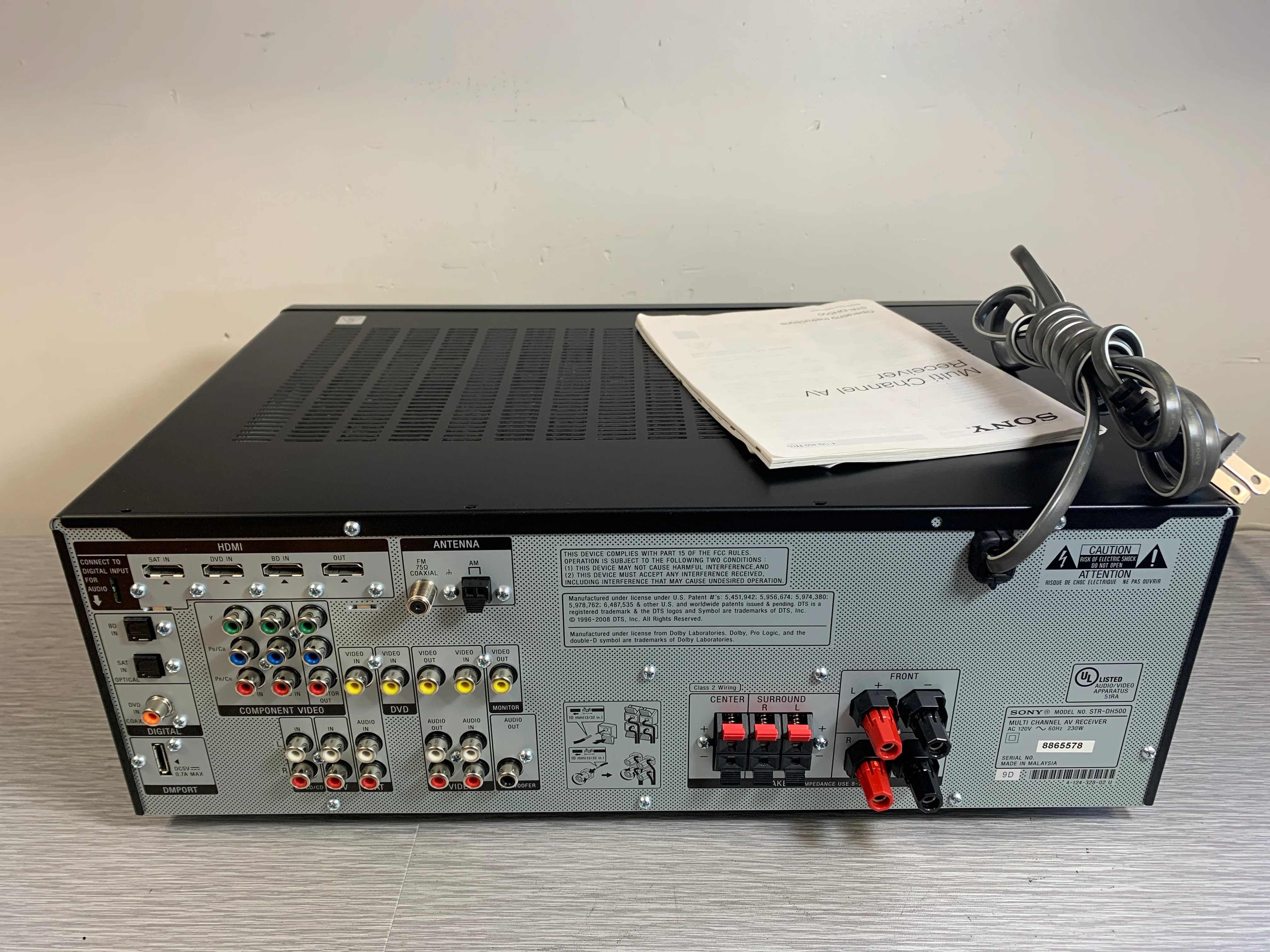 Sony STR-DH500 Multi Channel AV Receiver (2009) * 90W RMS - Image 9