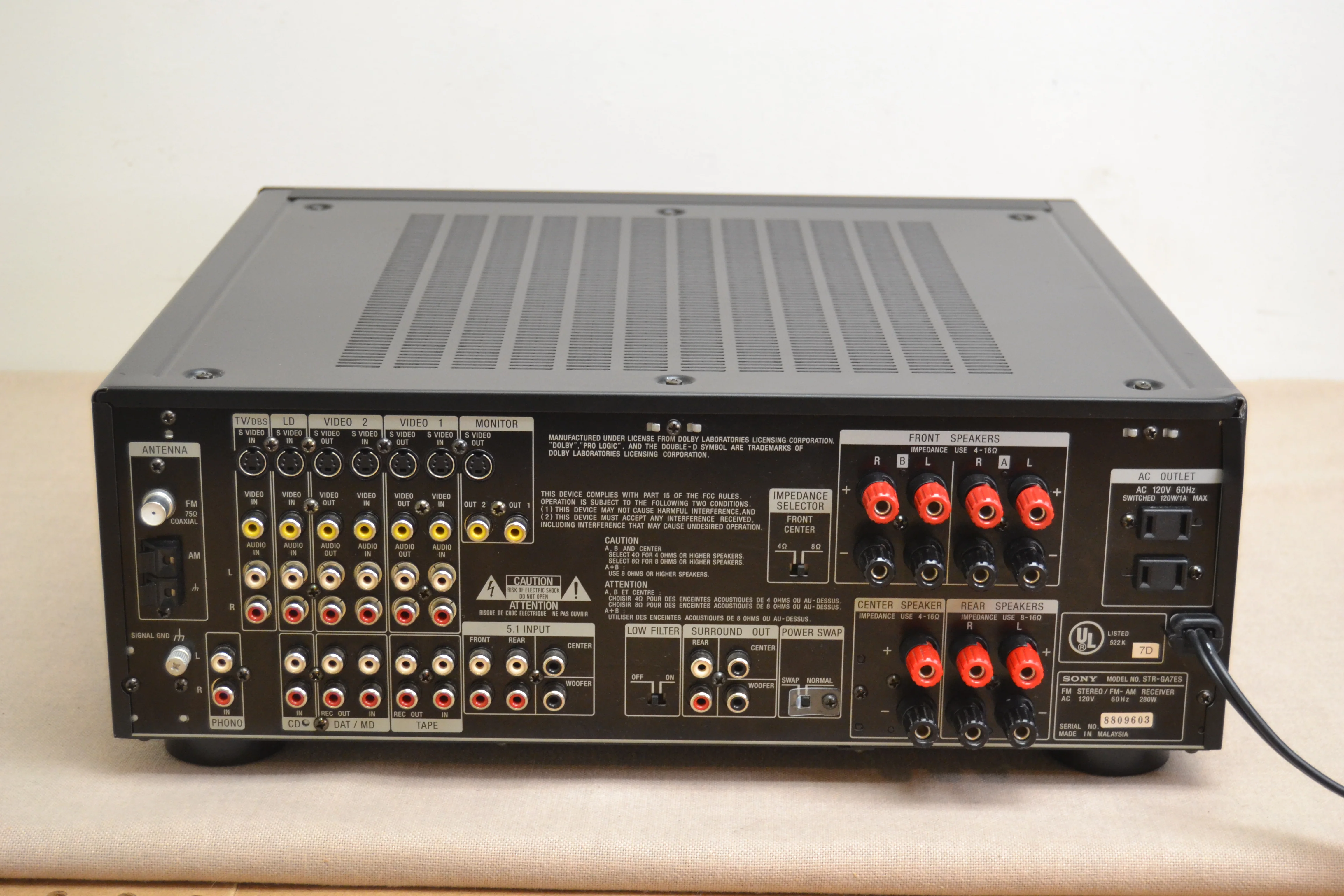 Sony STR-GA7ES Stereo Receiver * 90W RMS * 1996 - Image 11