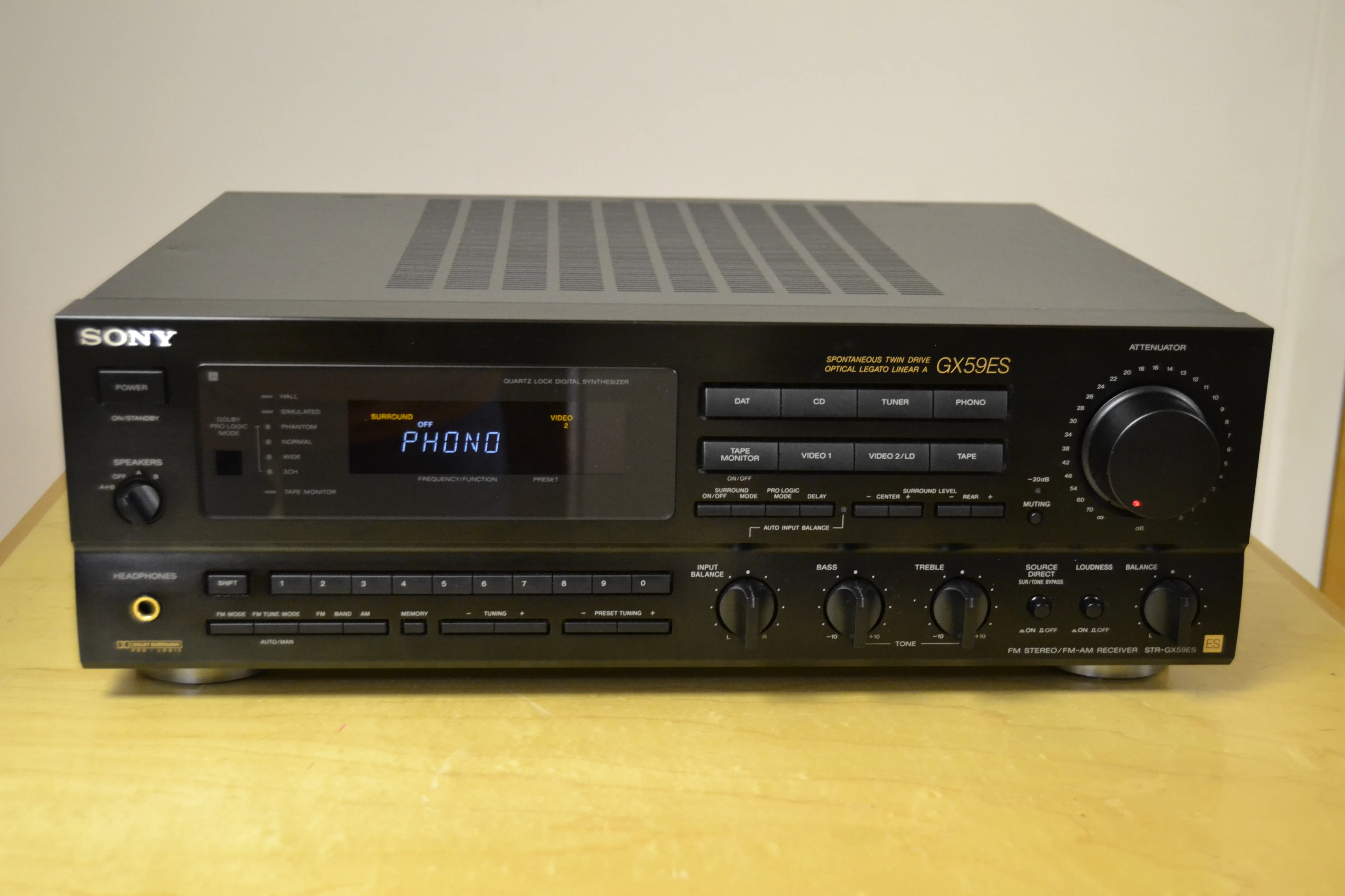Sony STR-GX59es Stereo Receiver * 80W RMS * 1992