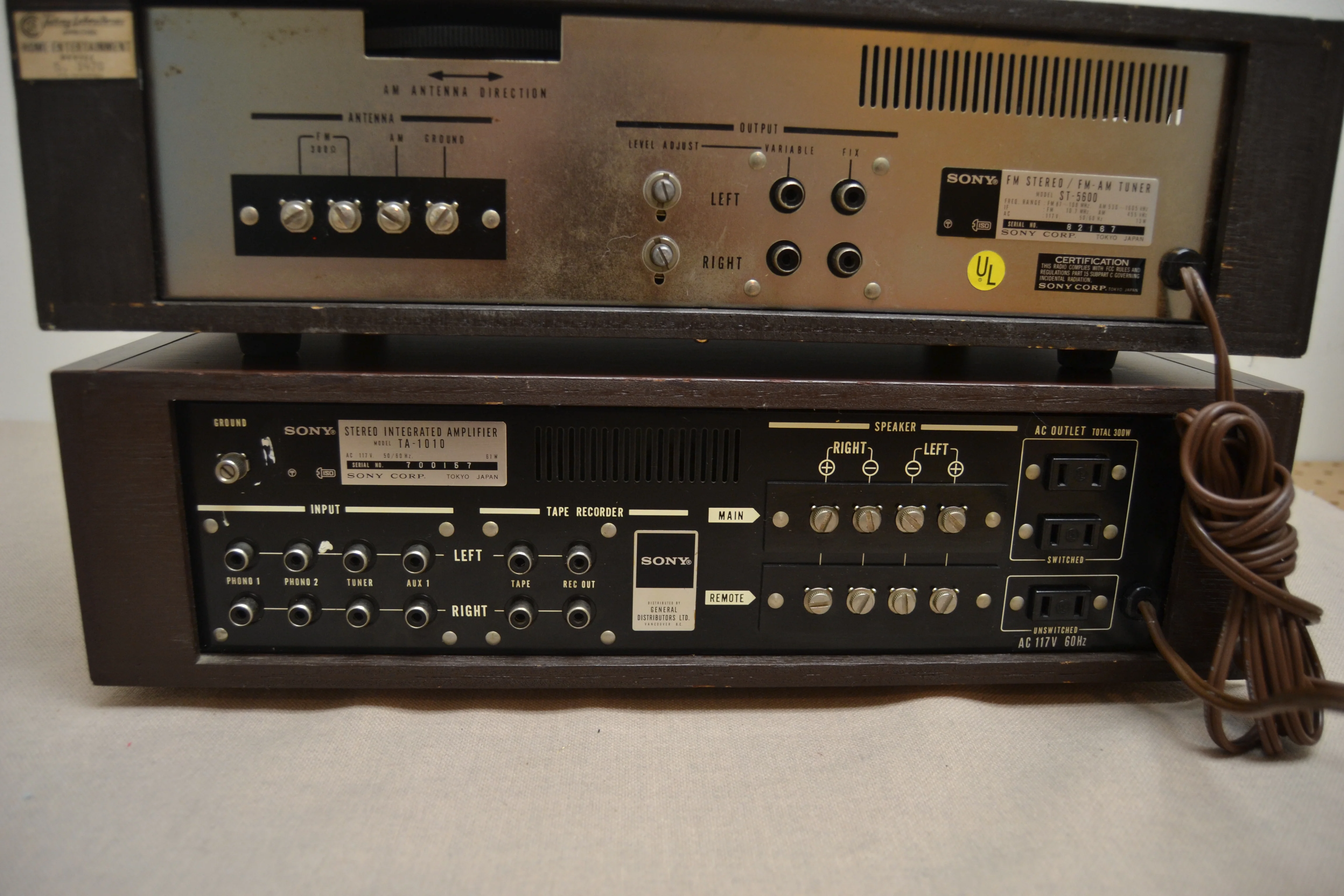 Sony TA-1010 Integrated Amplifier & Sony ST-5600 Stereo Tuner - Image 20
