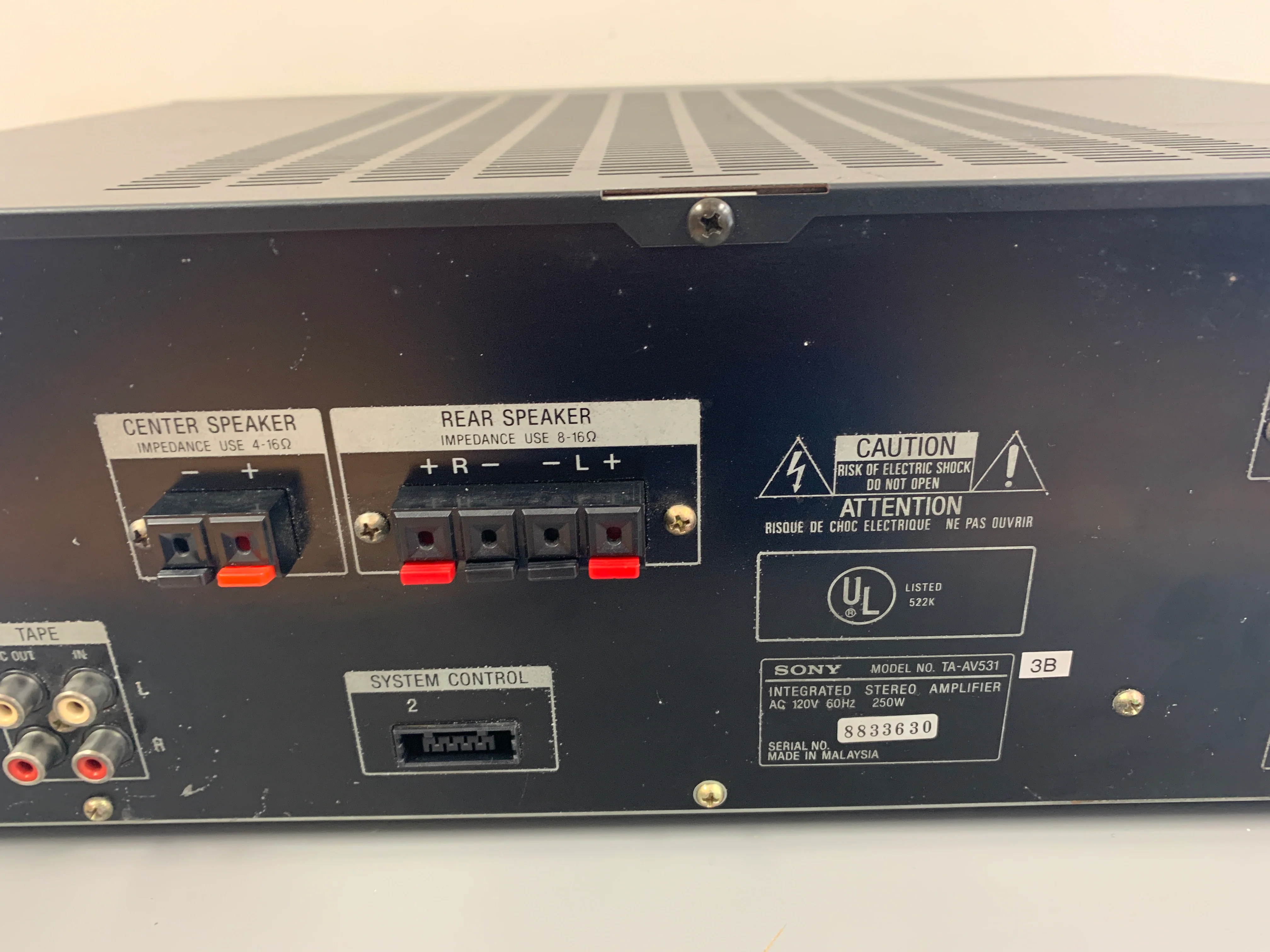 Sony TA-AV531 Amplifier * 1993 - Image 10