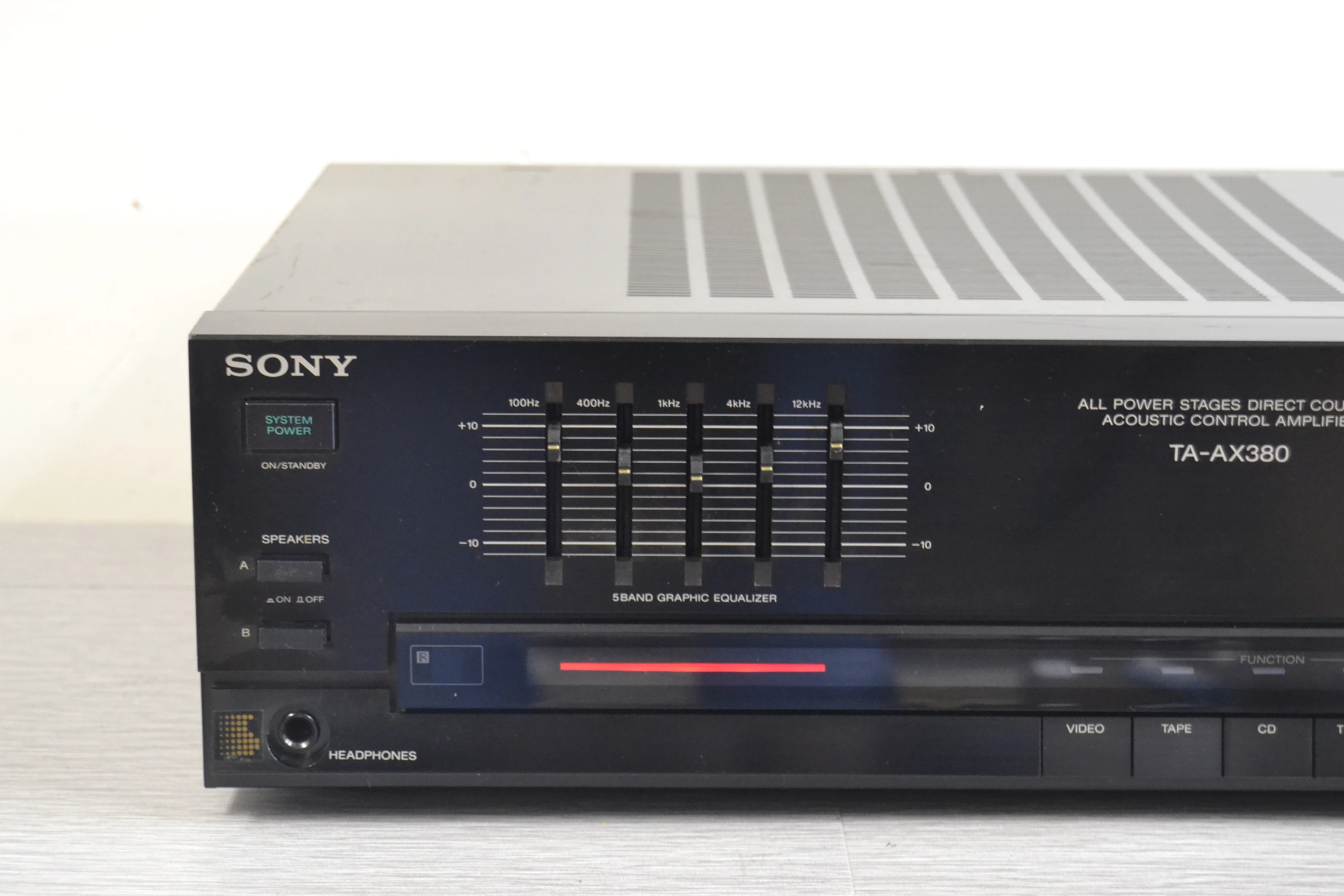 Sony TA-AX380 Integrated Amplifier * 125W RMS * 1988 - Image 2