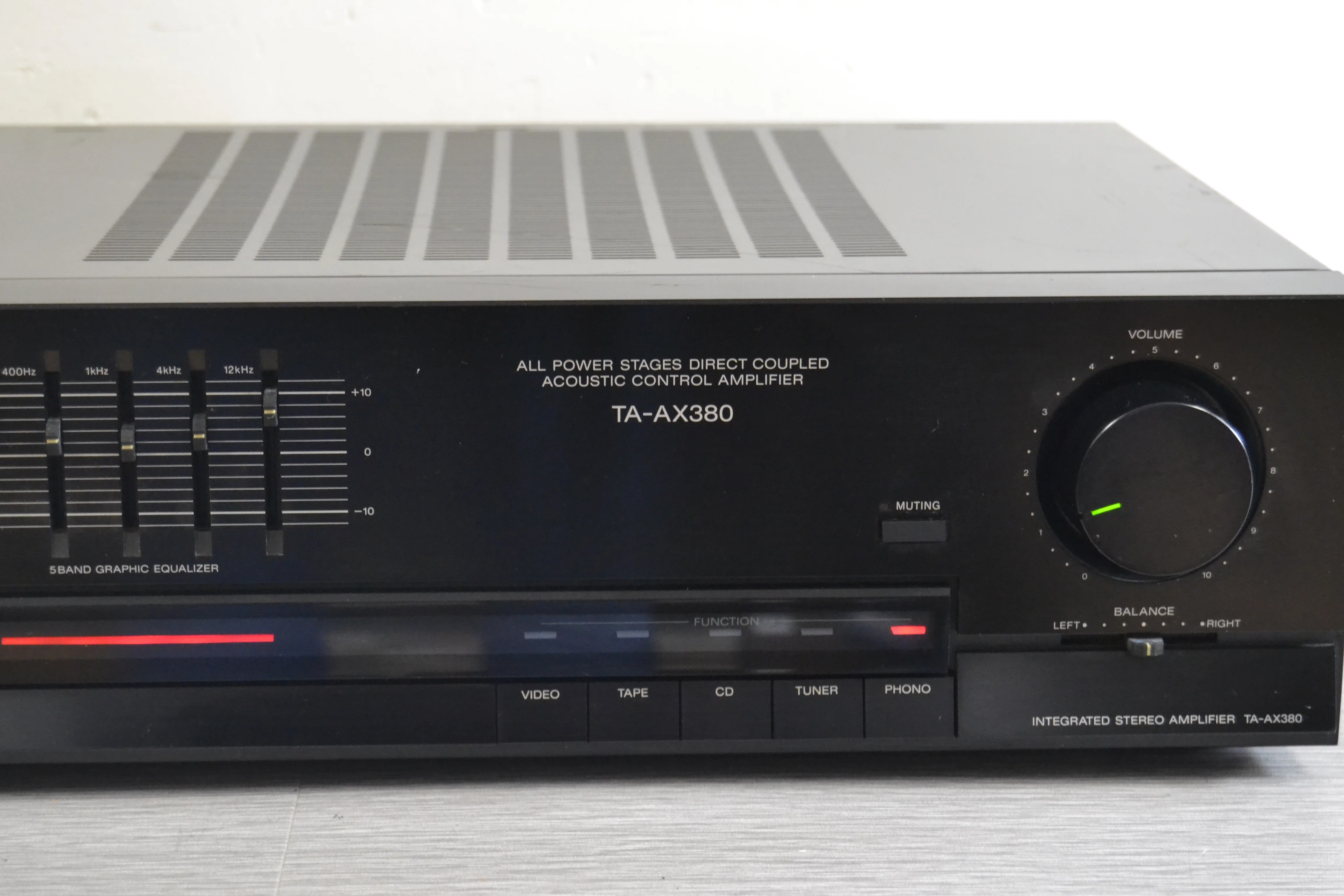 Sony TA-AX380 Integrated Amplifier * 125W RMS * 1988 - Image 3