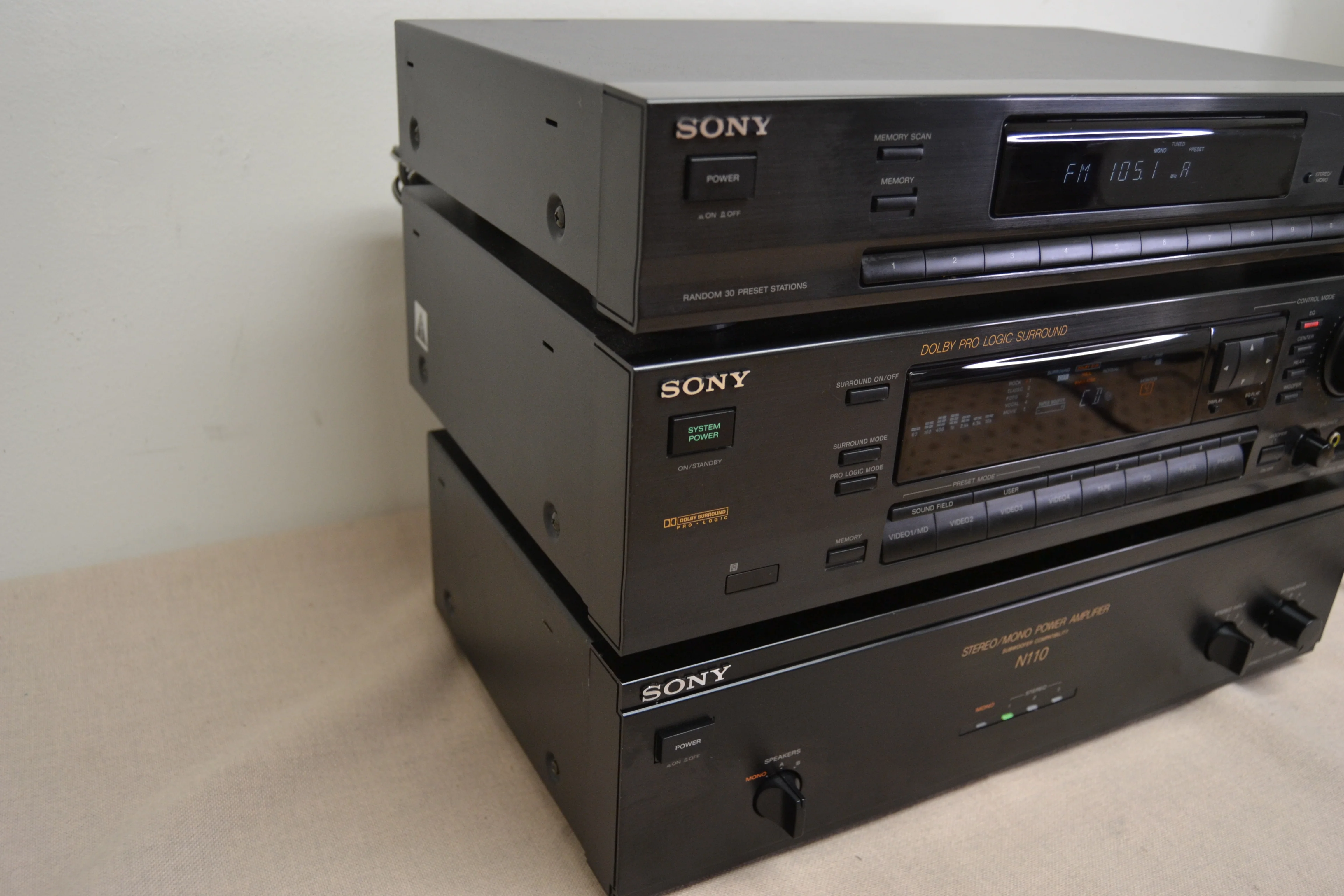 Sony Stack ! TA-E741 Preamplifier - ST-JX741 Tuner - N110 Power Amplifier - Image 13
