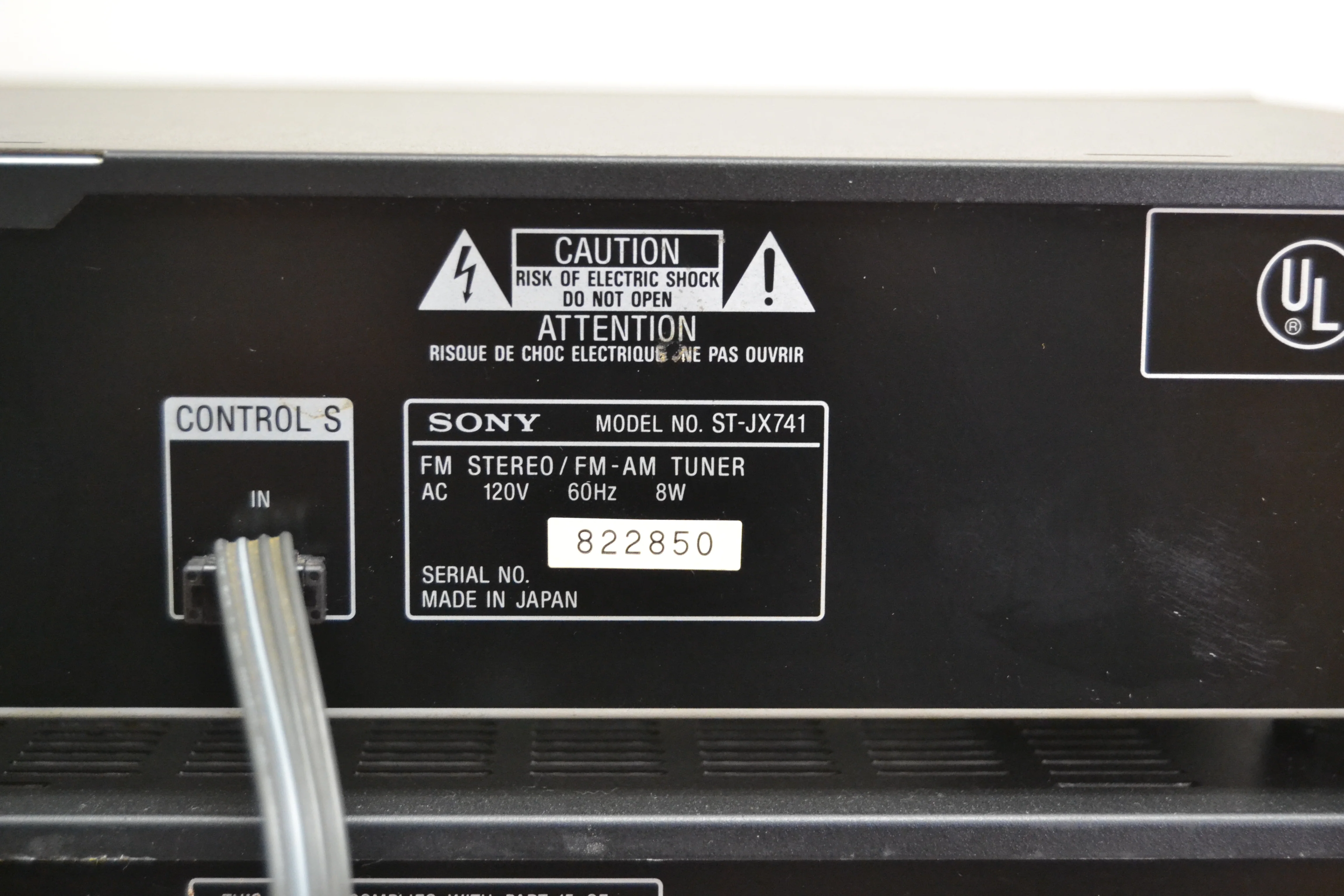 Sony Stack ! TA-E741 Preamplifier - ST-JX741 Tuner - N110 Power Amplifier - Image 17
