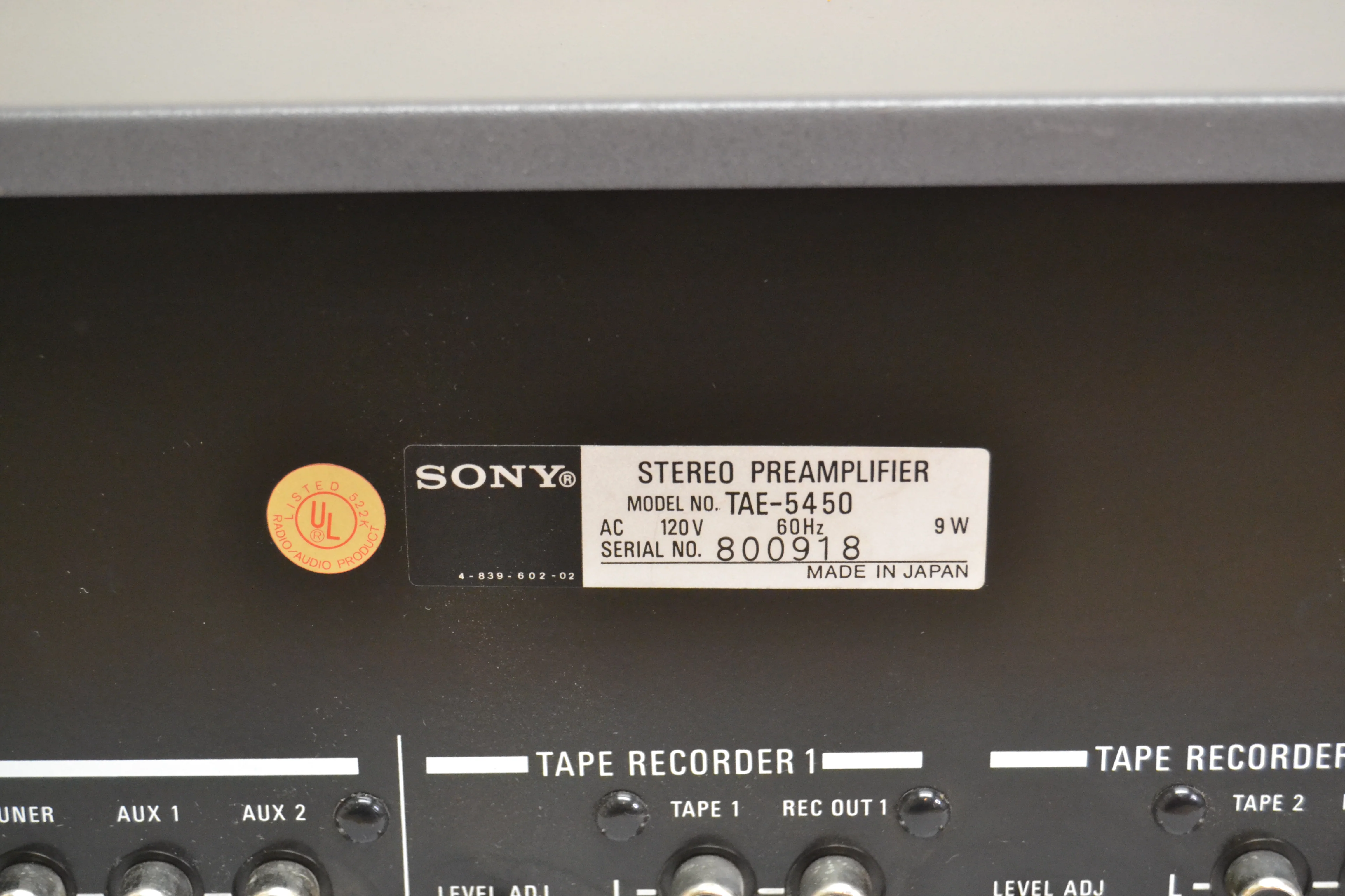 Sony TAE-5450 Stereo Pre Amplifier (1975-78) * Fully Serviced - Image 18