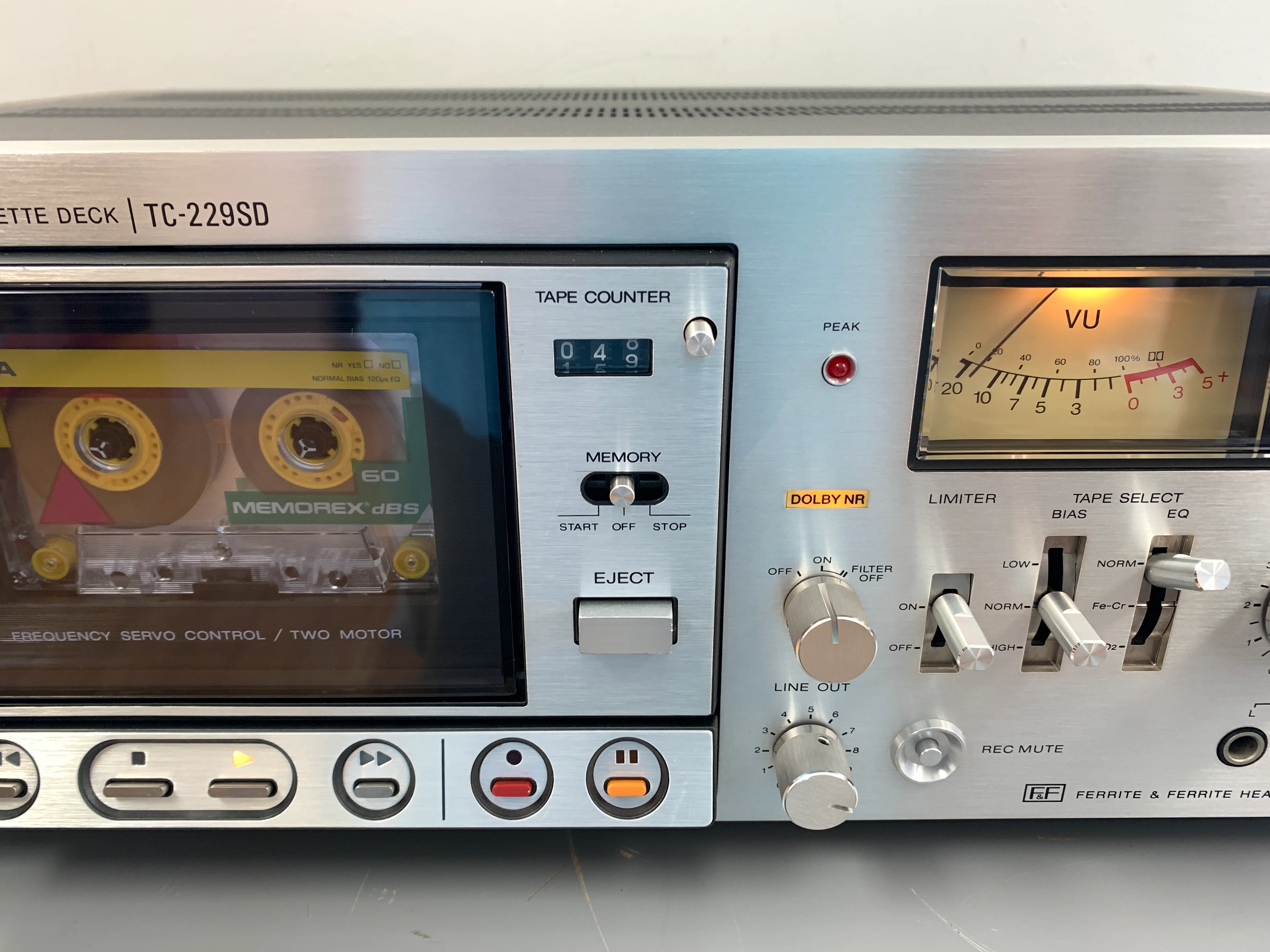 Sony TC-229SD Single Cassette Deck * Fully Serviced ! - Image 3
