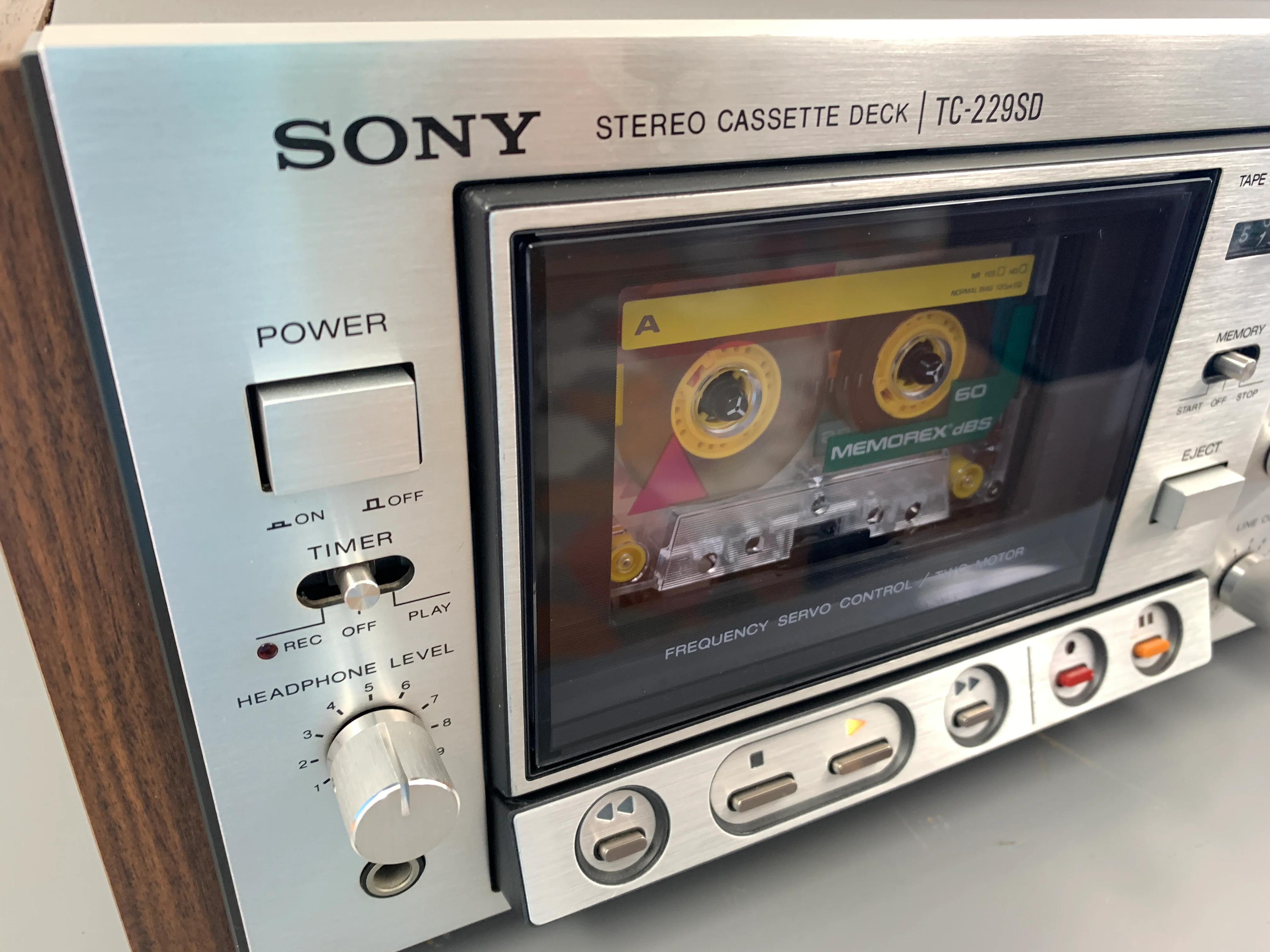 Sony TC-229SD Single Cassette Deck * Fully Serviced ! - Image 5