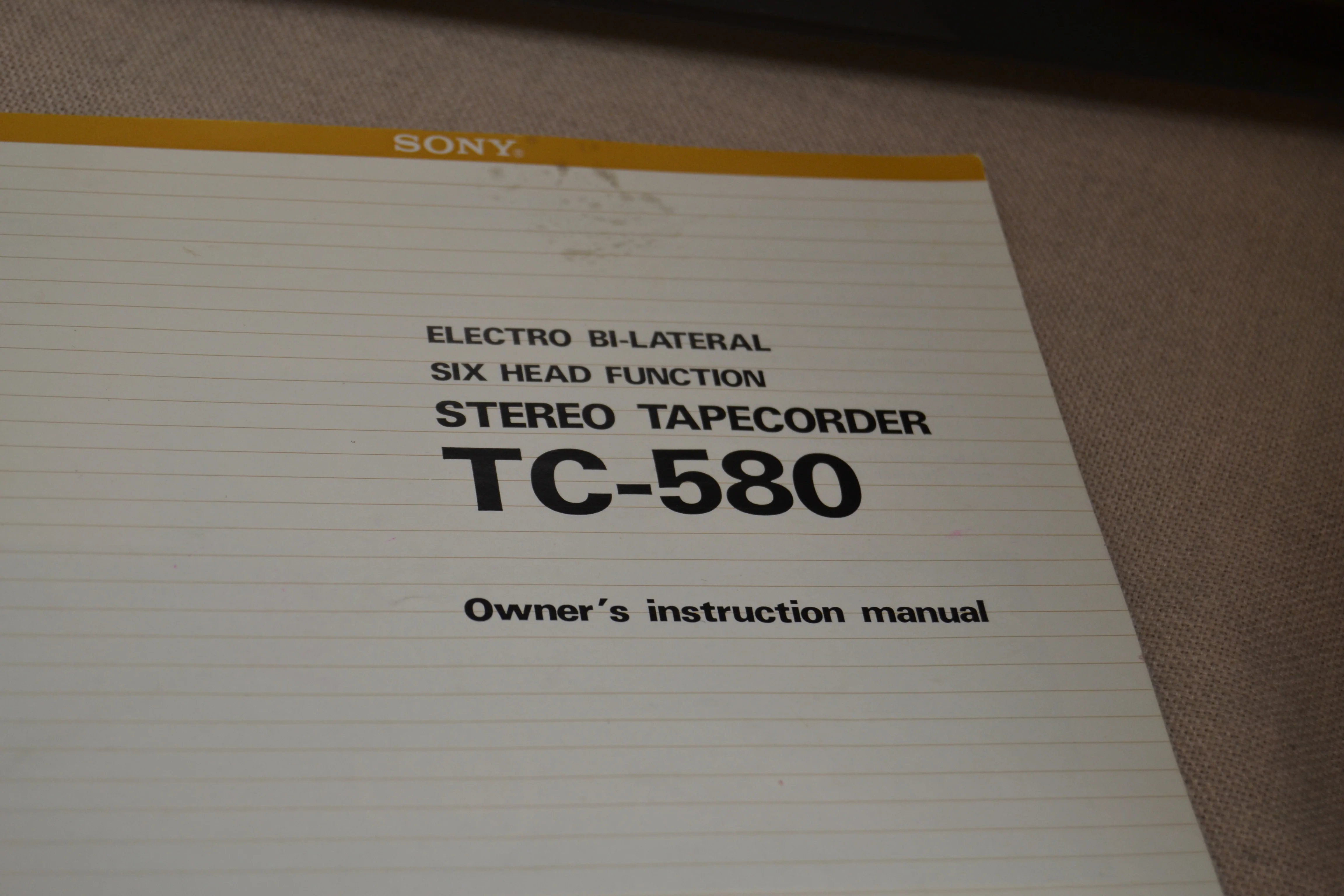 Sony TC-580 Reel to Reel * Fully Serviced * Dust Cover * Manual - Image 18