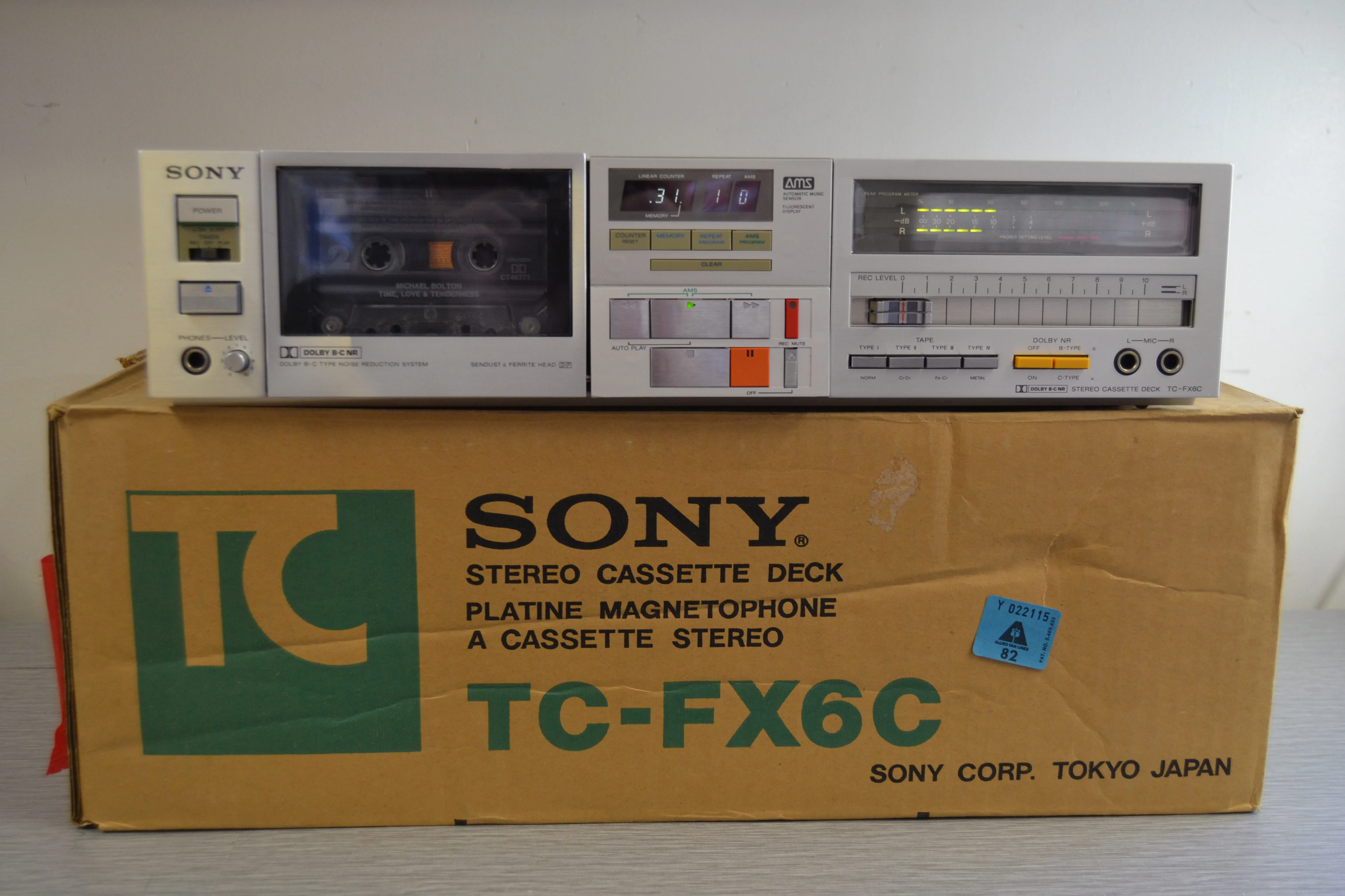 Sony TC-FX6C Single Cassette Deck * Original Box *