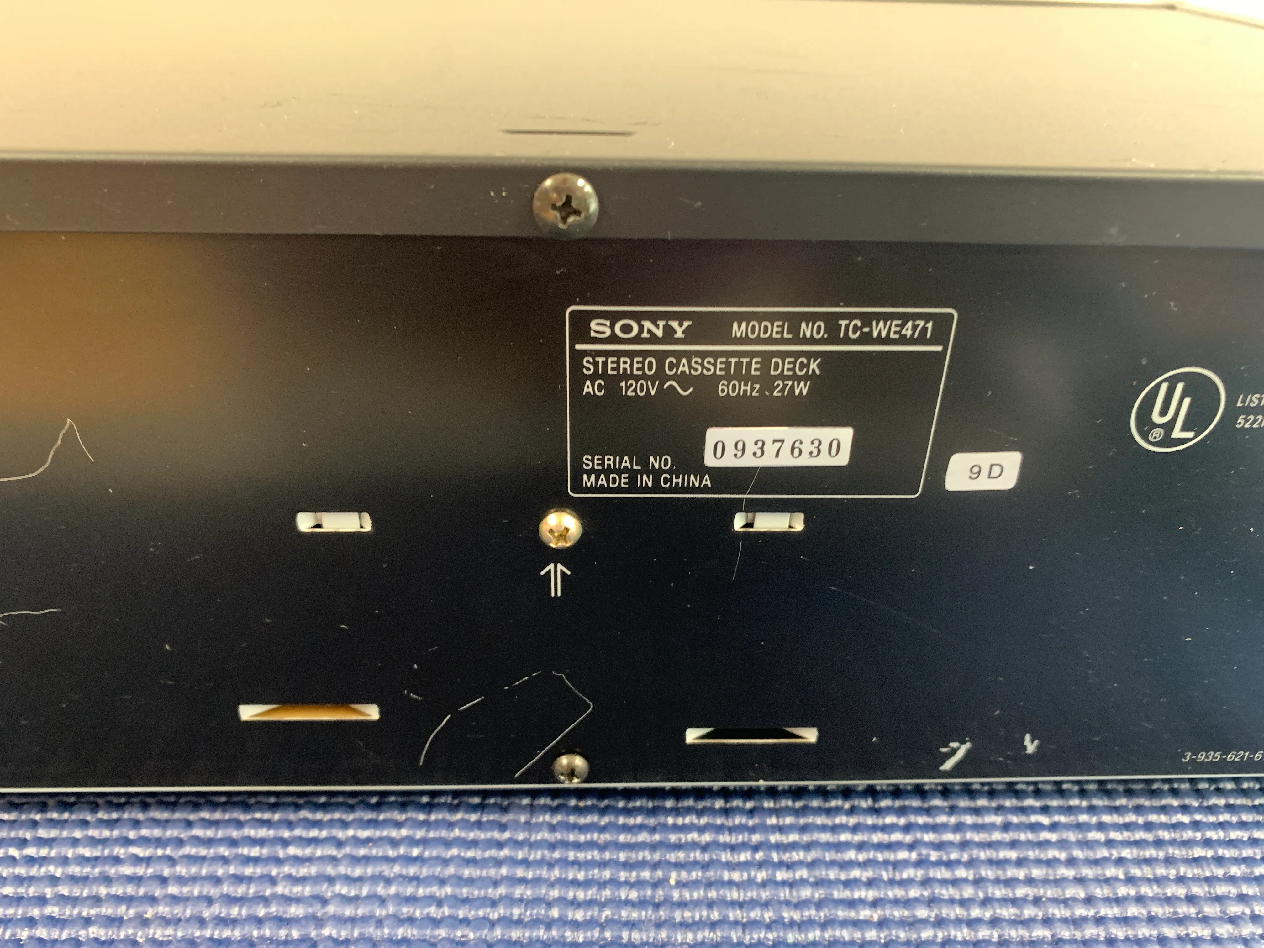 Sony TC-WE471 Double Cassette Deck - Image 11