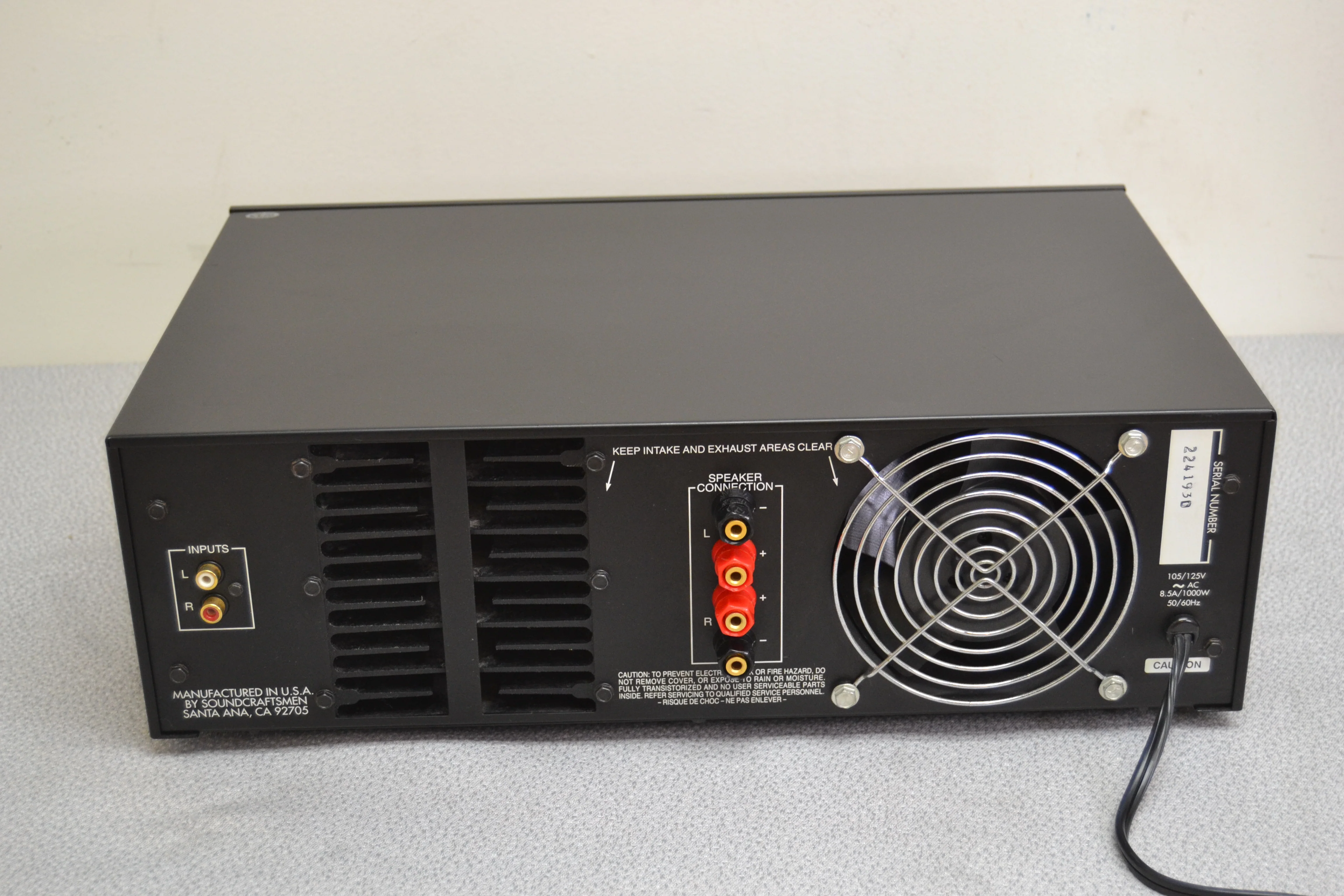 Soundcraftsmen A400 Power Amplifier * 205W RMS * 1990 - Image 7