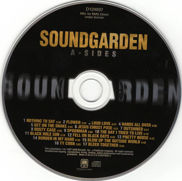 Soundgarden - A-Sides (CD, Comp, Club) (Near Mint (NM or M-)) - Image 2