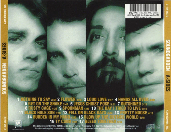 Soundgarden - A-Sides (CD, Comp, Club) (Near Mint (NM or M-)) - Image 3