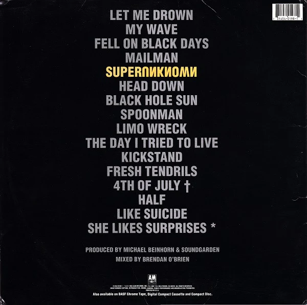 Soundgarden - Superunknown (2xLP, Album, Ltd, Ora) (Very Good Plus (VG+)) - Image 2