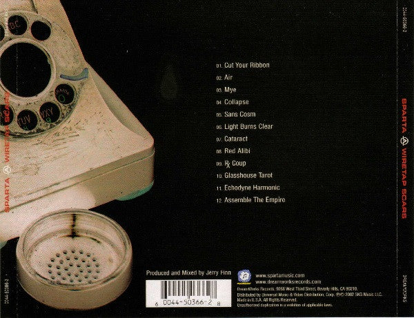 Sparta - Wiretap Scars (CD, Album) (Very Good Plus (VG+)) - Image 2
