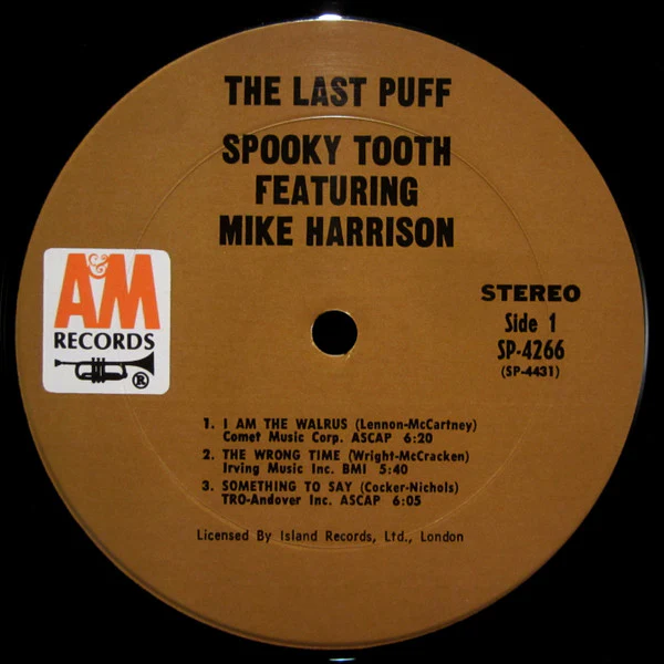 Spooky Tooth Featuring Mike Harrison - The Last Puff (LP, Album) (Very Good (VG)) - Image 3