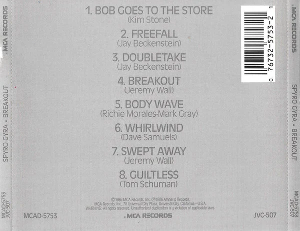 Spyro Gyra - Breakout (CD, Album) (Near Mint (NM or M-)) - Image 2