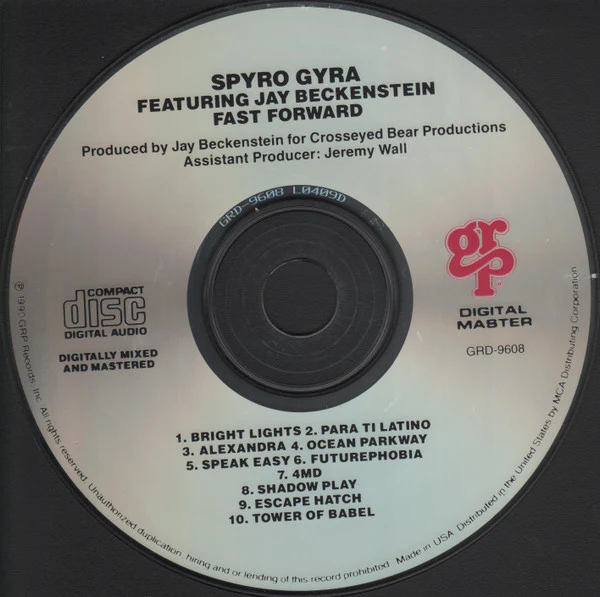 Spyro Gyra Featuring Jay Beckenstein - Fast Forward (CD, Album) (Near Mint (NM or M-)) - Image 3