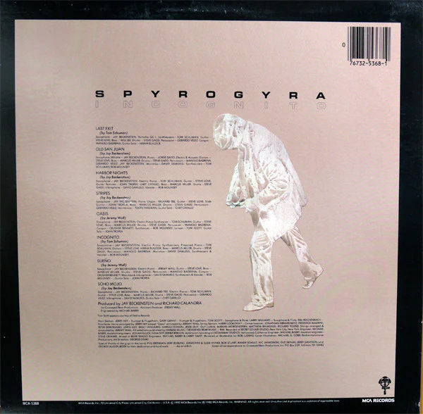 Spyro Gyra - Incognito (LP, Album, Glo) (Very Good (VG)) - Image 2