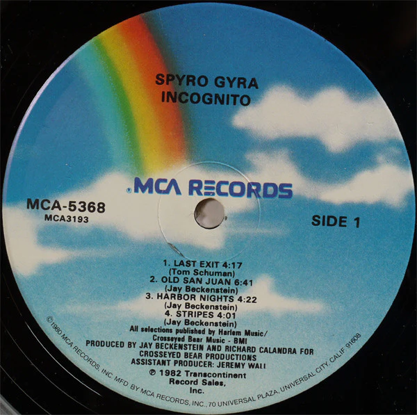 Spyro Gyra - Incognito (LP, Album, Glo) (Very Good (VG)) - Image 3