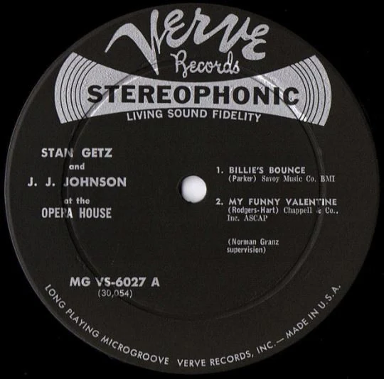 Stan Getz And J.J. Johnson - At The Opera House (LP, Album) (Very Good Plus (VG+)) - Image 3