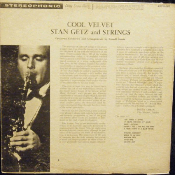 Stan Getz And Strings - Cool Velvet (LP, Album, Hol) (Very Good Plus (VG+)) - Image 2