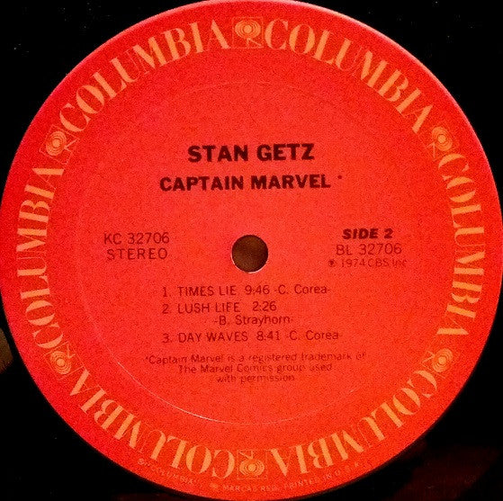 Stan Getz - Captain Marvel (LP, Album) (Very Good (VG)) - Image 5