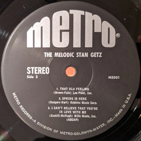 Stan Getz - The Melodic Stan Getz (LP, Comp, MGM) (Near Mint (NM or M-)) - Image 4