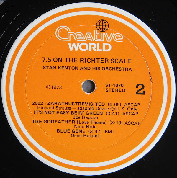 Stan Kenton And His Orchestra - 7.5 On The Richter Scale (LP, Album) (Very Good (VG)) - Image 4