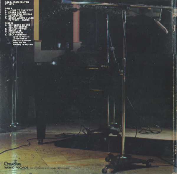 Stan Kenton - Solo: Stan Kenton Without His Orchestra (LP) (Near Mint (NM or M-)) - Image 2