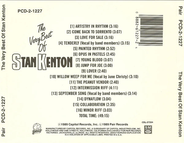 Stan Kenton - The Very Best Of Stan Kenton (CD, Comp) (Near Mint (NM or M-)) - Image 3